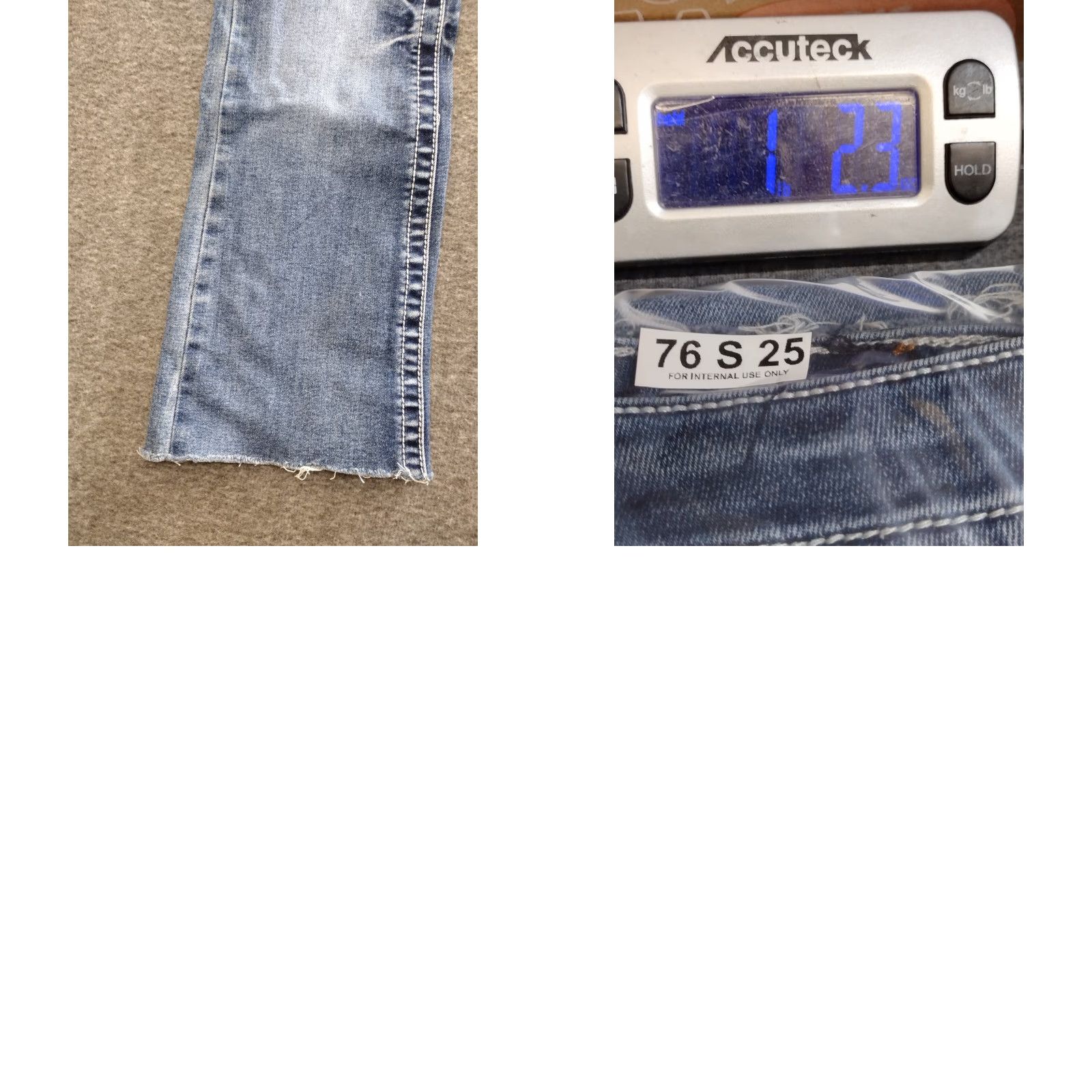 Denime Western Blue Women's Denim Classic Boot Cut Jeans Size 28 Rhinestones Size 28" / US 6 / IT 42 - 8 Thumbnail
