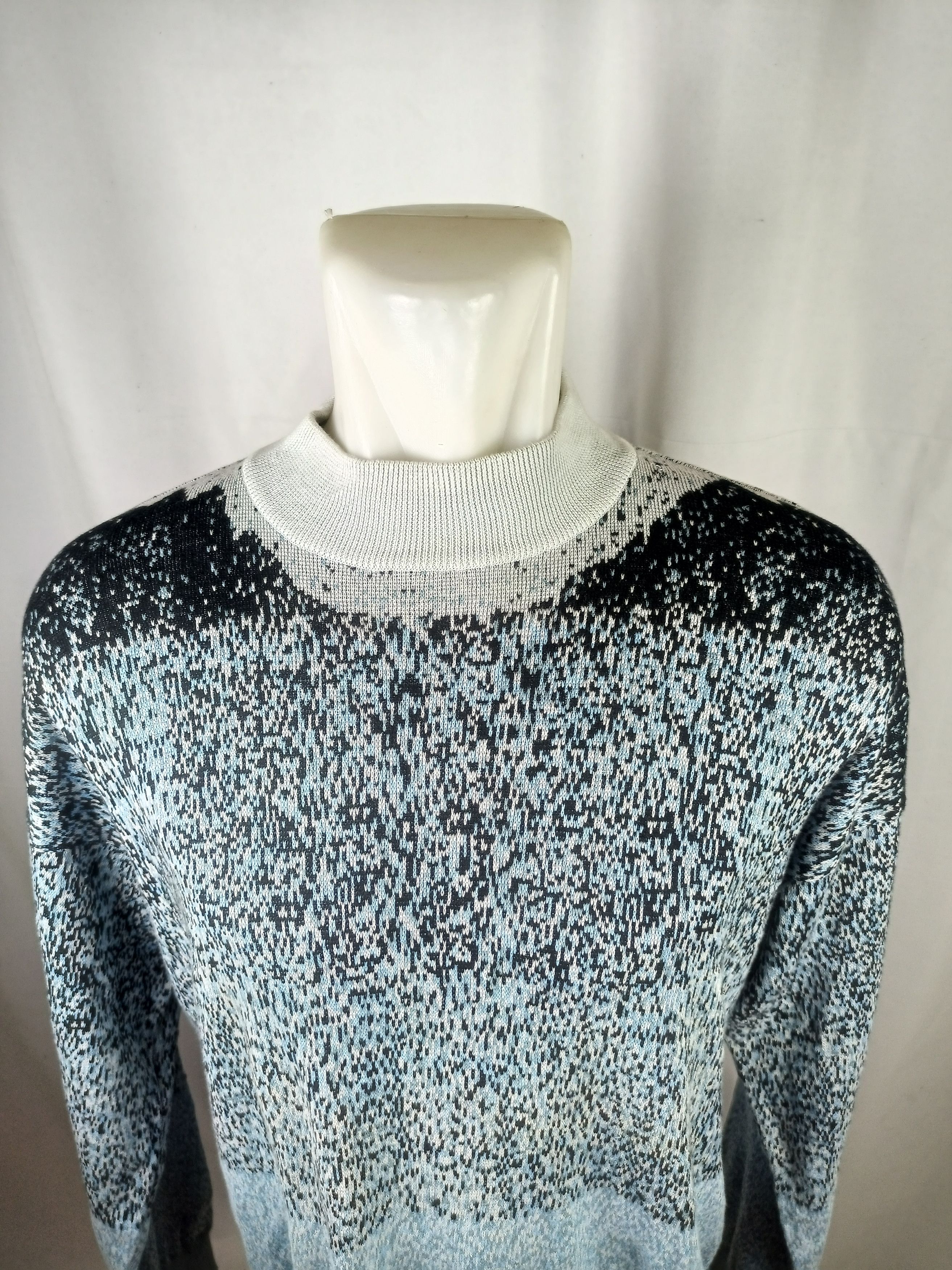 Designer × Kenzo KENZO PARIS Mix Color Knit Sweater Jumper Neck Size US L / EU 52-54 / 3 - 2 Thumbnail