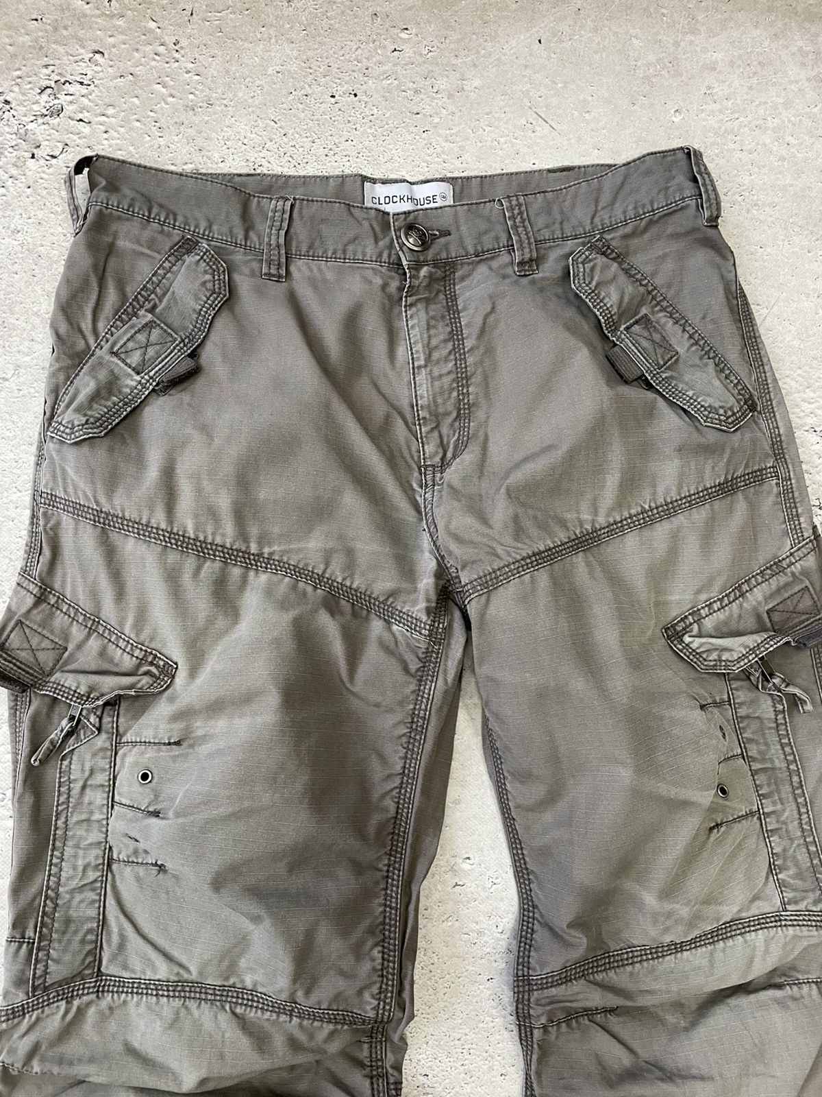 Junya Watanabe Rare sun faded cargo baggy zipper wide cargo y2k pants Size US 34 / EU 50 - 4 Thumbnail