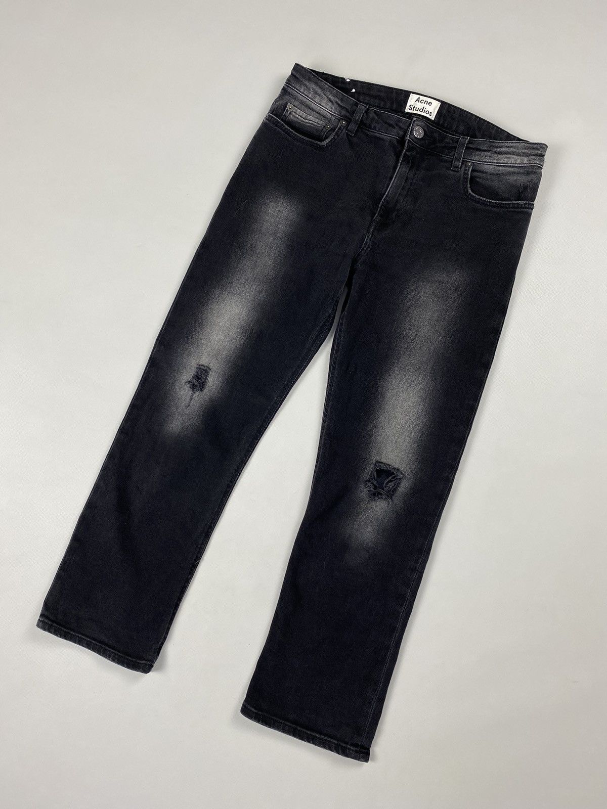 Acne Studios Acne Studios Pop Given Trash ladies distressed denim jeans Size 34" / US 12 / IT 48 - 4 Thumbnail