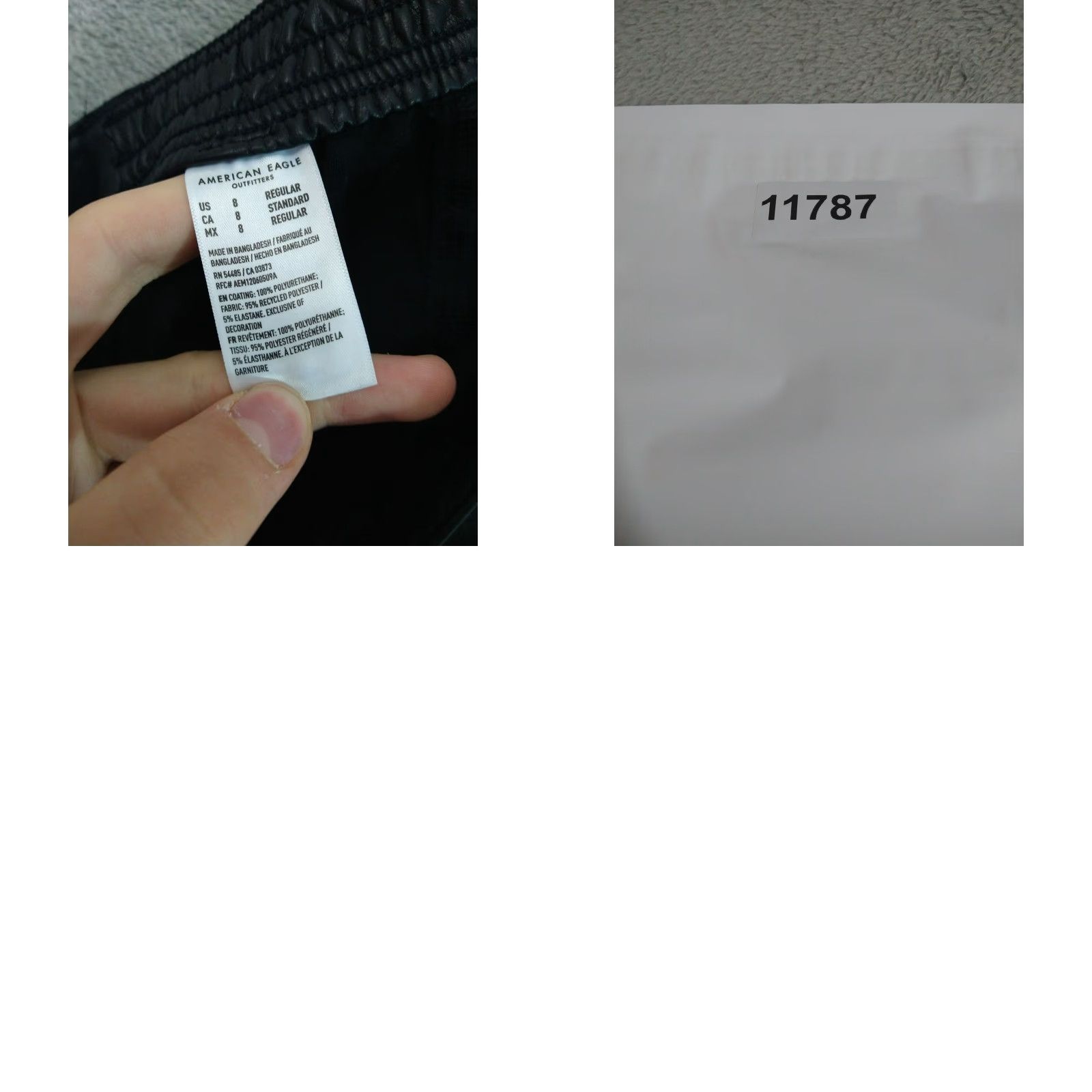 American Eagle Outfitters American Eagle Pants Womens 8 Black Faux Leather Cargo High Rise Stretch Size 30" / US 8 / IT 44 - 8 Thumbnail
