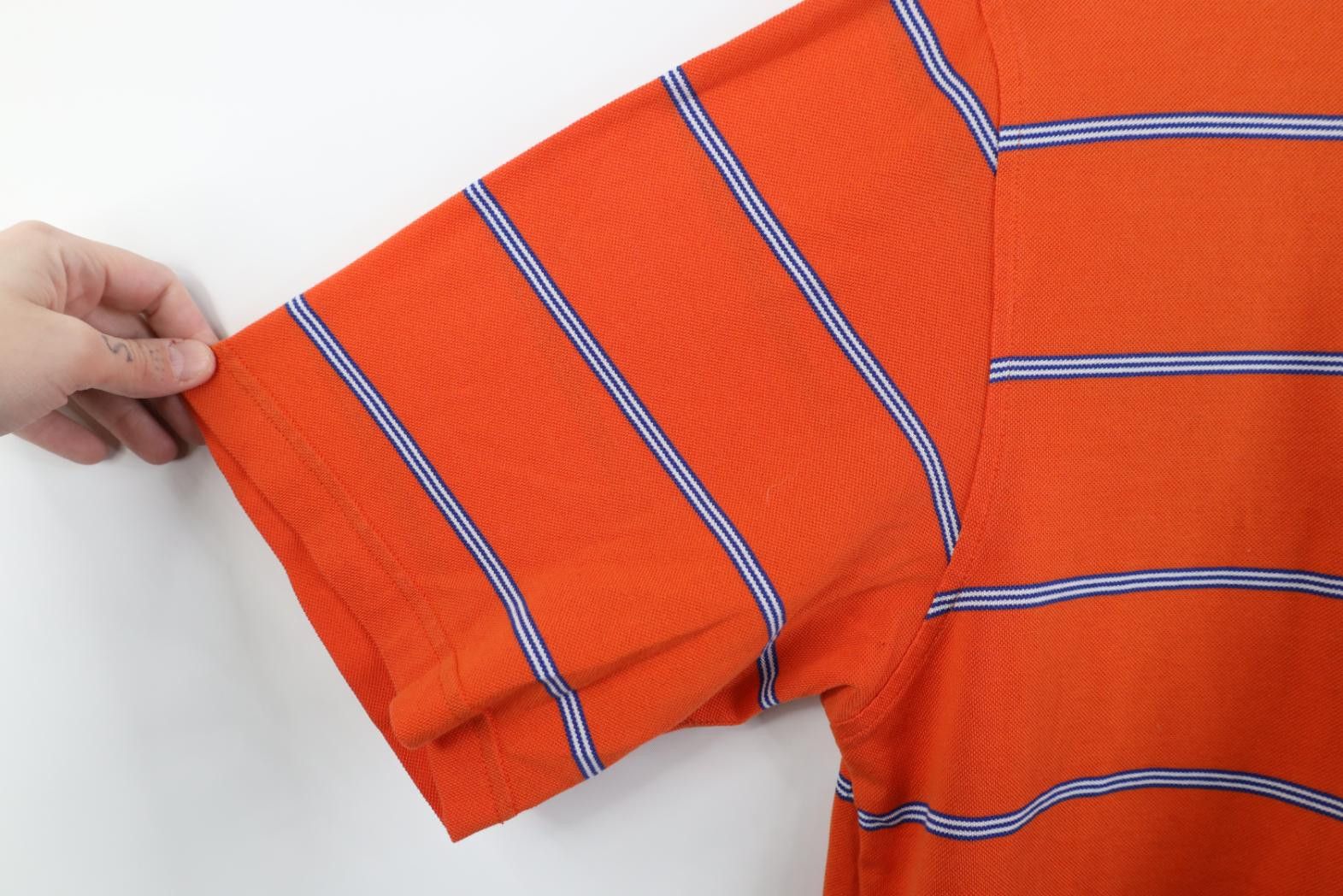 Vintage Vintage 90s Streetwear Knit Collared Golf Polo Shirt Orange Size US L / EU 52-54 / 3 - 8 Thumbnail