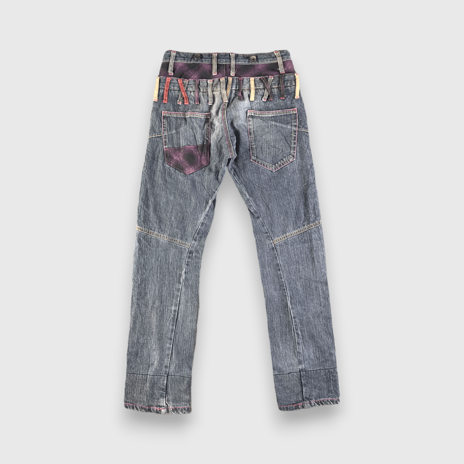 Japanese Brand Vintage Double Waist Jeans-J4557 Size US 30 / EU 46 - 2 Thumbnail