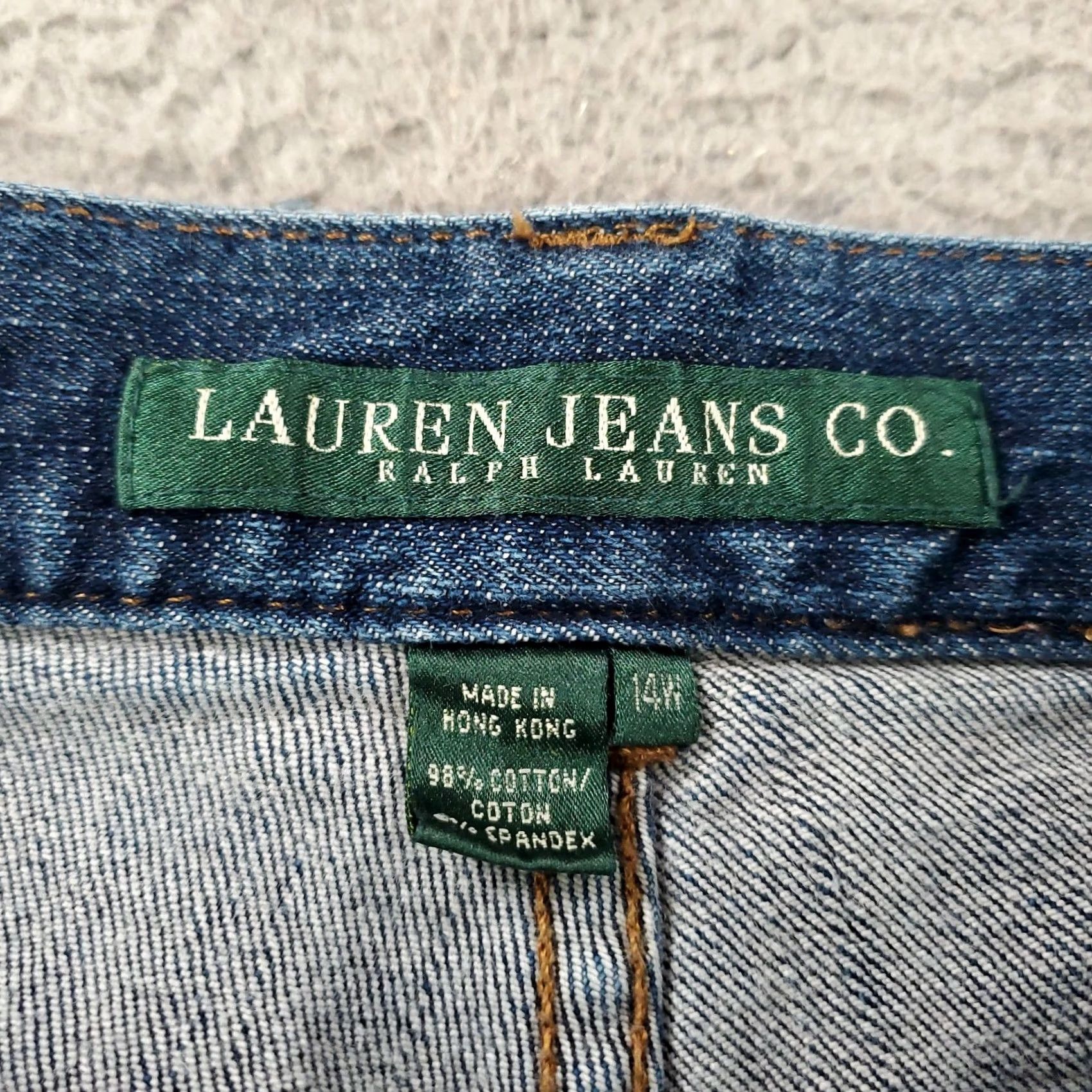 Ralph Lauren Lauren Ralph Lauren Jeans Womens Size 14 Stretch Denim 5-Pocket City Classic Blue Regular Fit Size 36" / US 14 / IT 50 - 7 Thumbnail