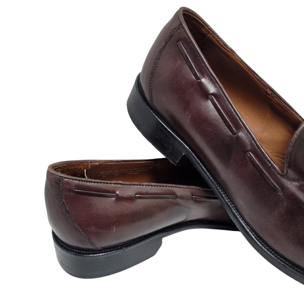 BOSTONIAN Tassel Genuine Leather Burgundy Loafer Dress Shoes #28686 Size 10M BOSTONIAN Tassel Genuine Leather Burgundy Loafer Dress Shoes  main image 3