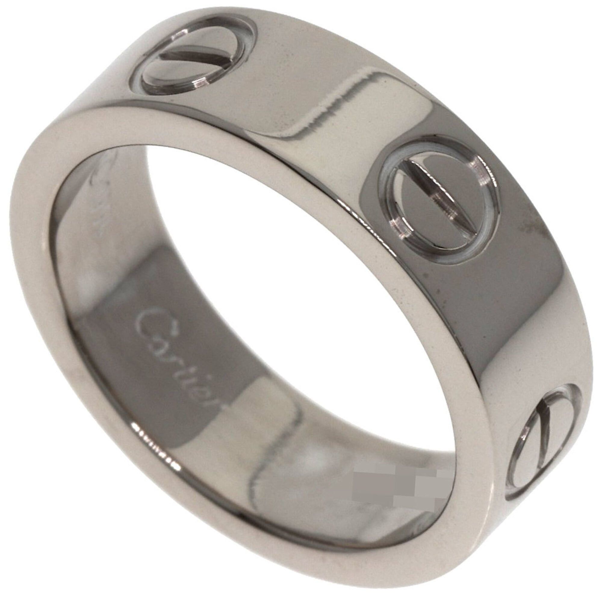 Cartier Cartier Love Ring #49, 18K White Gold, Women's Ring, CARTIER Size ONE SIZE - 1 Thumbnail