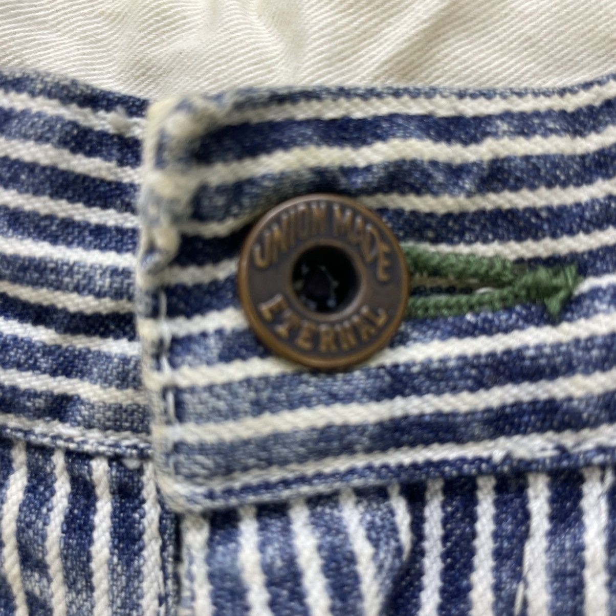 Eternal 💥Vintage Faded Eternal Double Knees Carpenter Denim Hikory Size US 29 - 11 Thumbnail