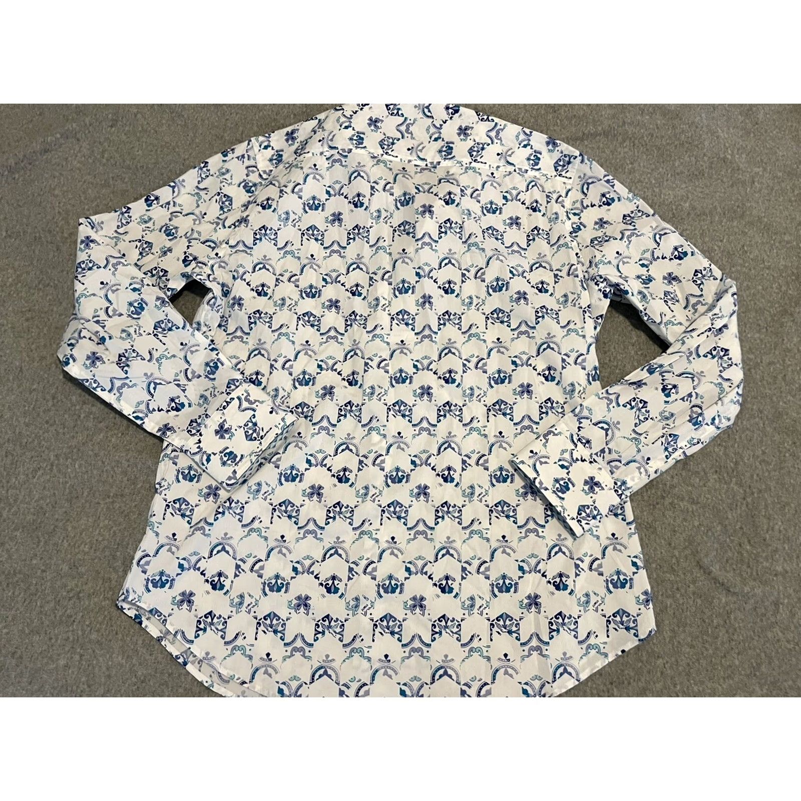 Robert Graham Robert Graham Shirt Mens Long Sleeve Button-Up NWT White Cotton Blend Paisley M Size US M / EU 48-50 / 2 - 7 Thumbnail