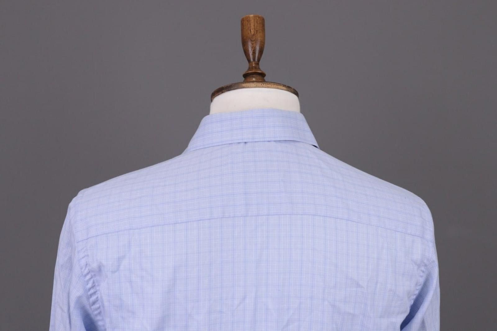 Eton Eton Blue Check Contemporary Fit Shirt Size 39 / 15 Size US M / EU 48-50 / 2 - 10 Thumbnail