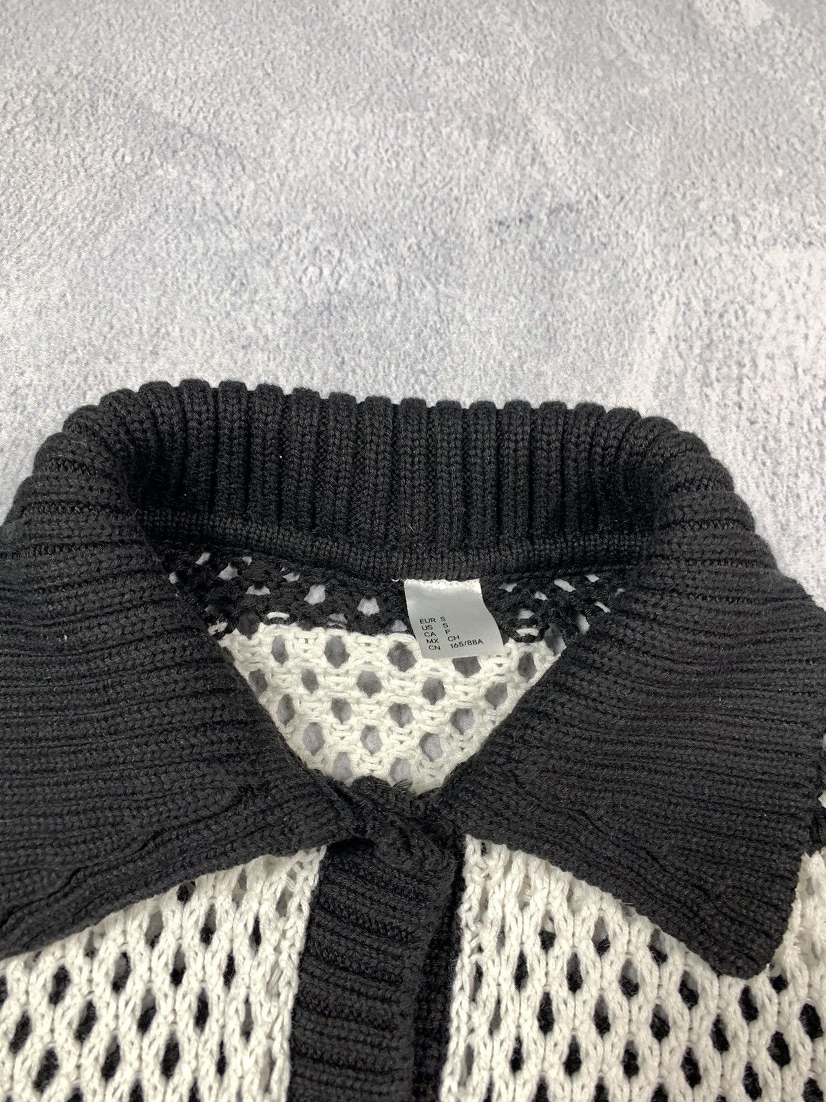 Japanese Brand × Vintage Vintage Y2K Cropped knit striped button up cardigan opium S Size S / US 4 / IT 40 - 7 Thumbnail