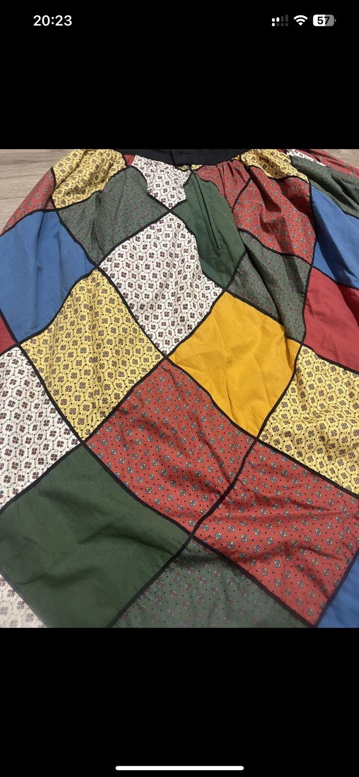 Vintage Souleiado Vintage 70s French Patchwork Maxi Skirt size S Size 24" / US 00 / IT 34 - 12 Thumbnail