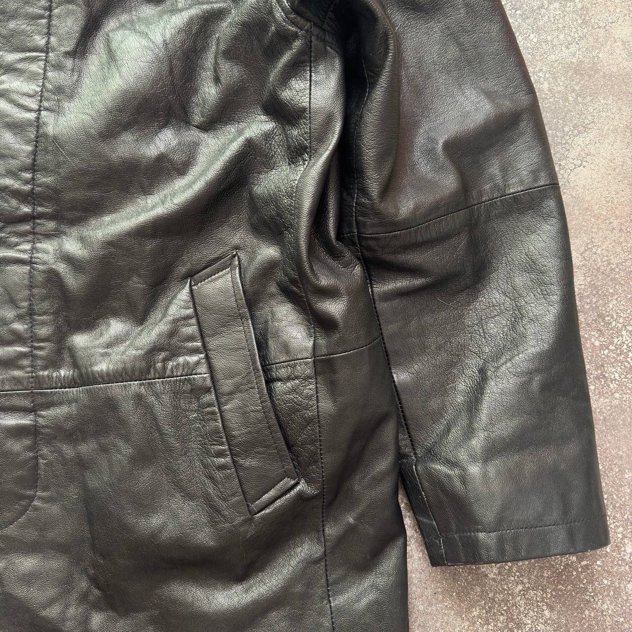 Hysteric Glamour Avant Garde Vintage Black Leather Coat Jacket Size US S / EU 44-46 / 1 - 6 Thumbnail