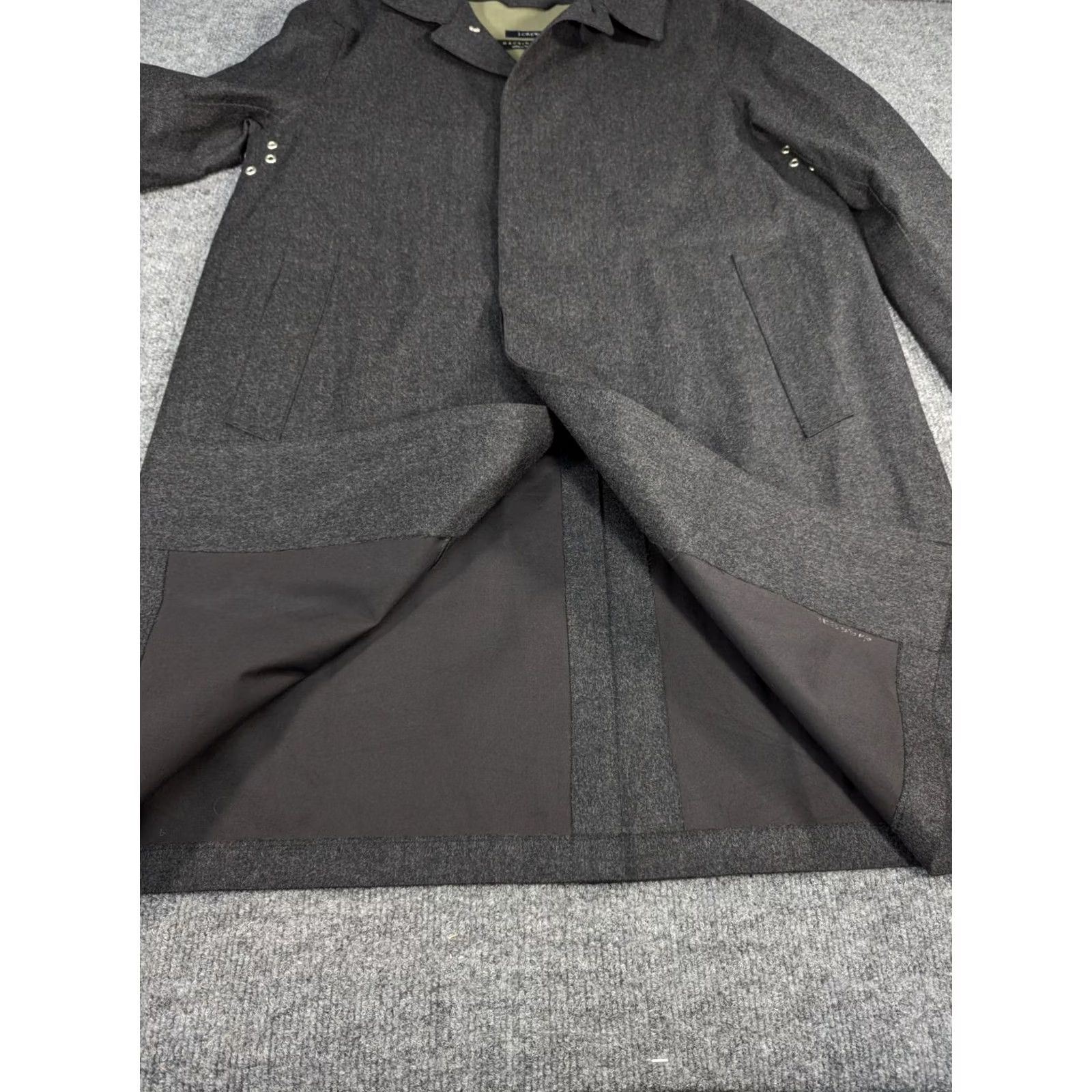 J.Crew J.CREW Mackintosh Dunkeld Coat Gray Rain Trench Jacket Sz. M Men Wool Regular Flawless Condition Size US M / EU 48-50 / 2 - 4 Thumbnail