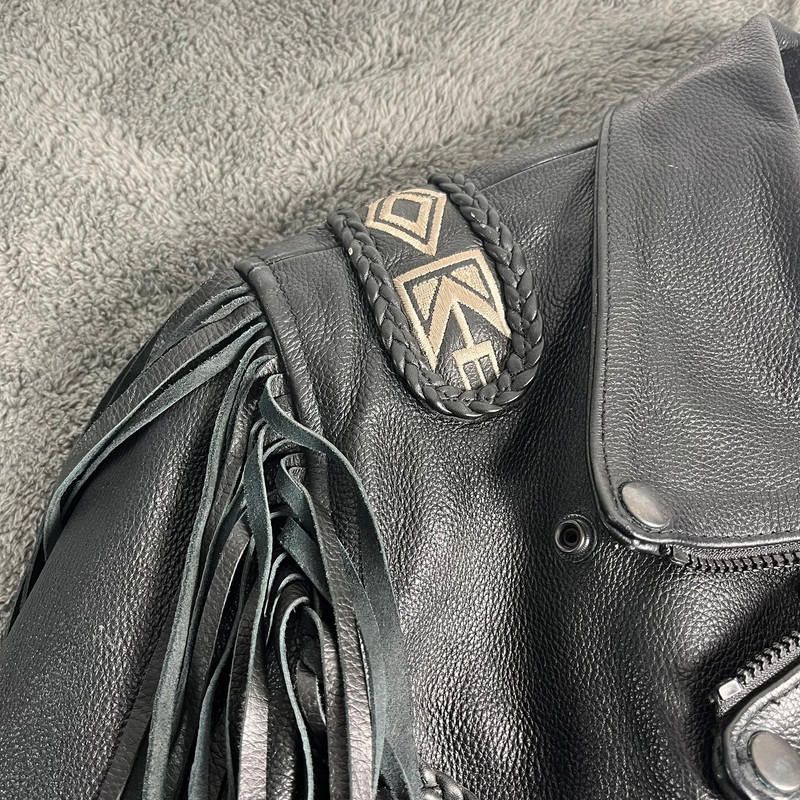 Designer OSX Leather Jacket L 100% Leather Size M / US 6-8 / IT 42-44 - 9 Thumbnail