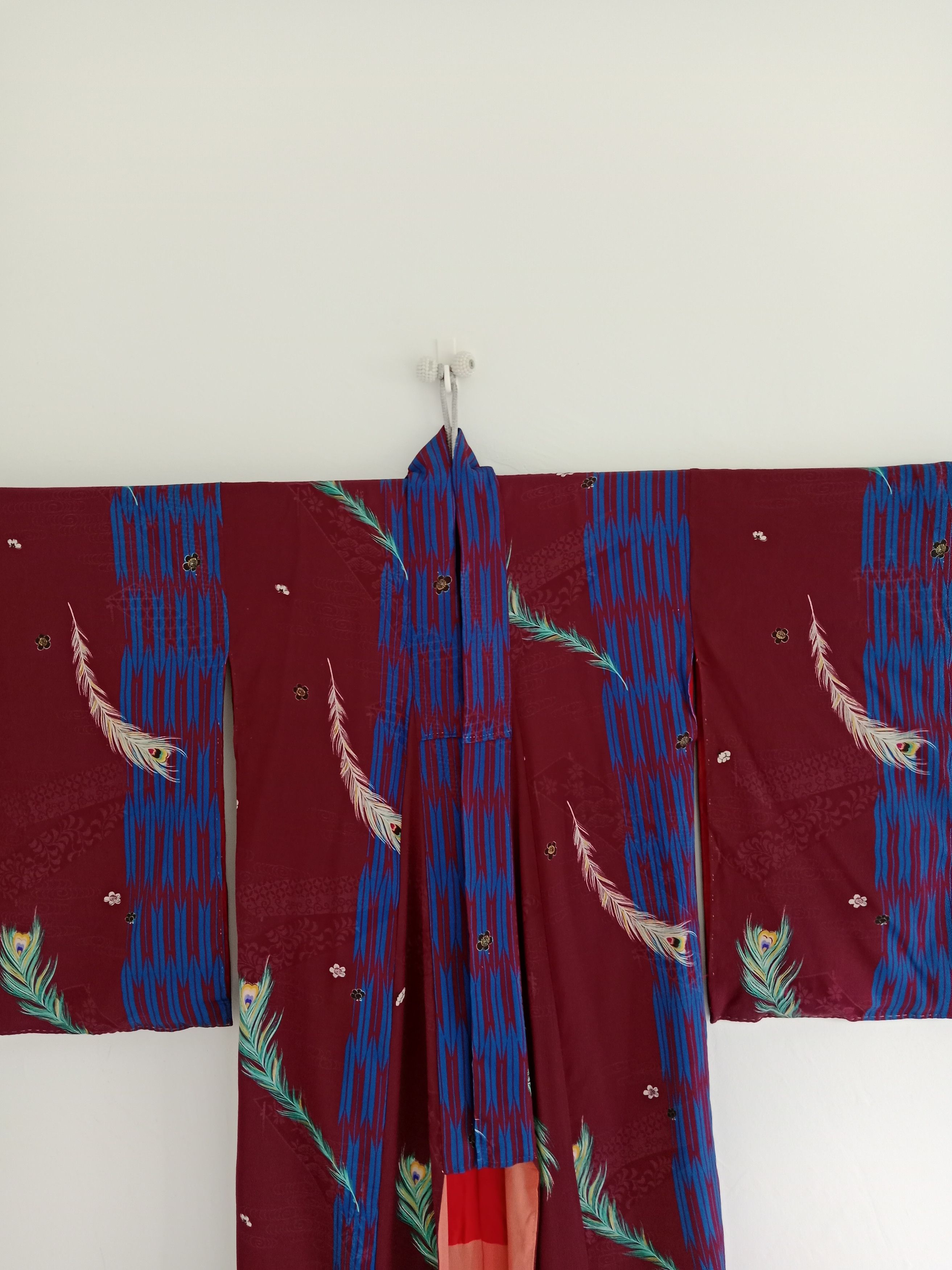 Japanese Brand × Vintage Vintage Yukata Silk Kimono Nice Motif Japanese Brand Size ONE SIZE - 5 Thumbnail