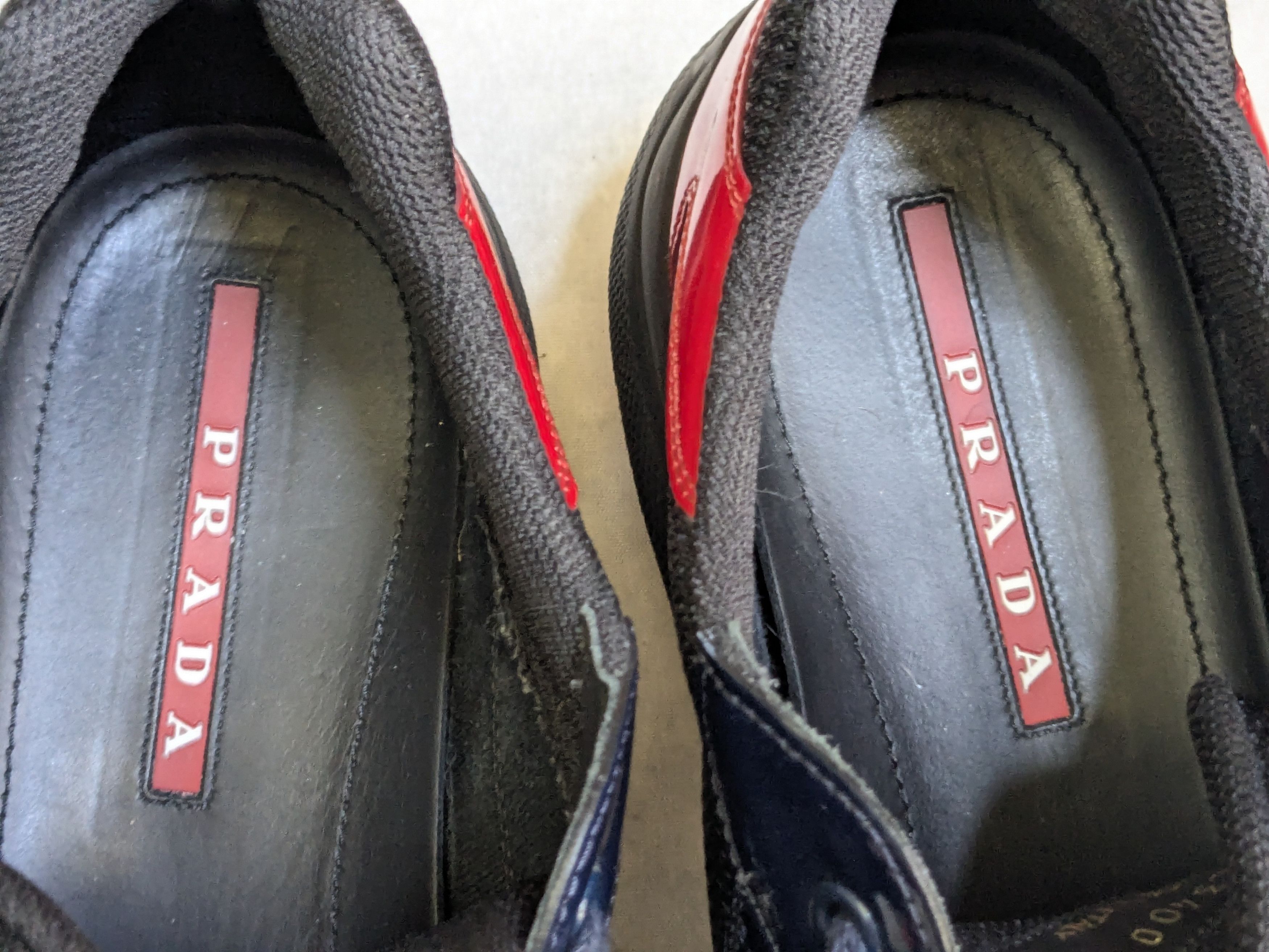 Prada Prada America's Cup Sneakers Navy Blue Black 10 Red Low Size US 10 / EU 43 - 5 Thumbnail