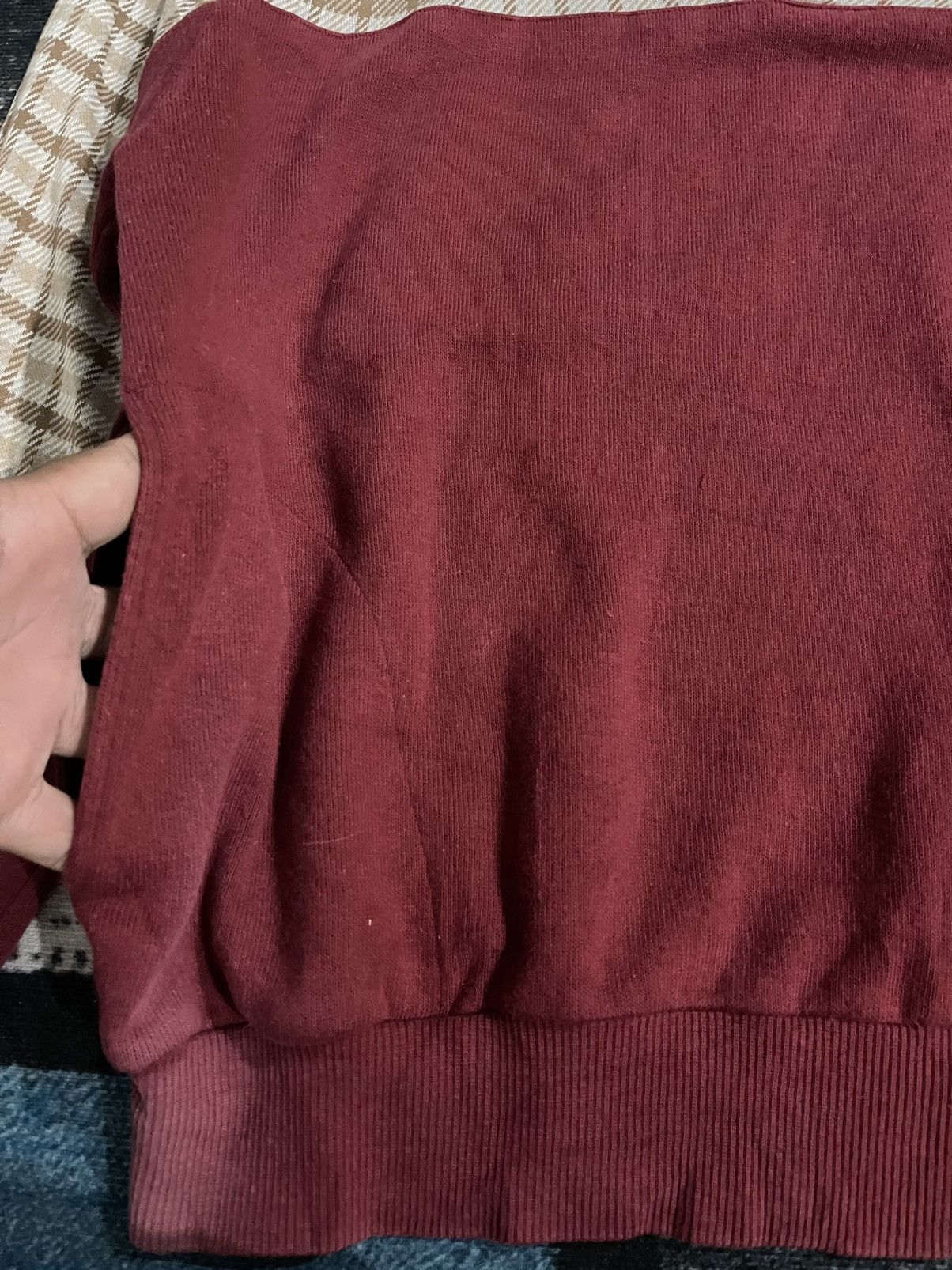 Burberry × Vintage Vintage burberrys Half button Sweatshirt Size US L / EU 52-54 / 3 - 11 Thumbnail