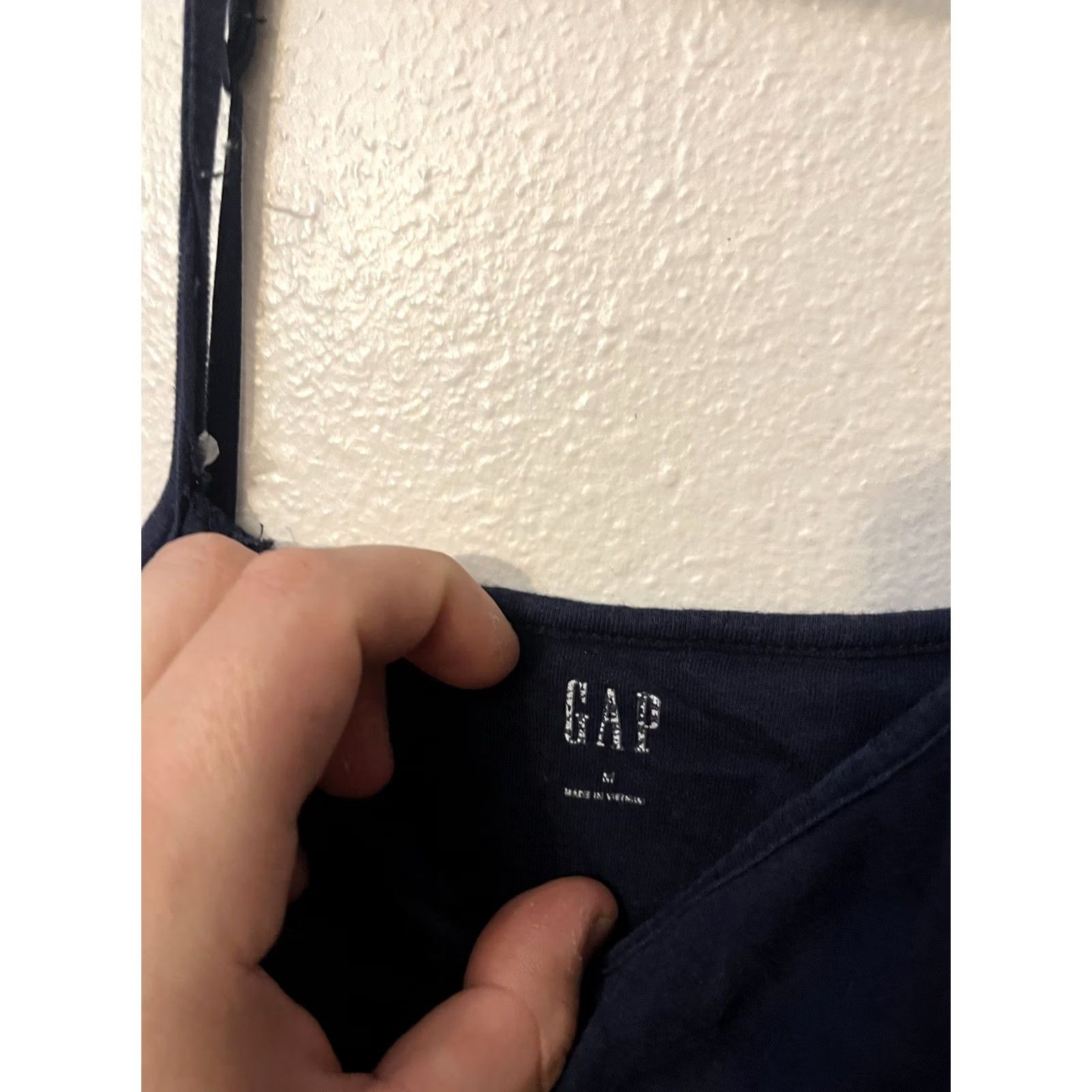 Gap Gap Tank Top Cami Women Medium Navy Solid Sleeveless Size M / US 6-8 / IT 42-44 - 4 Thumbnail