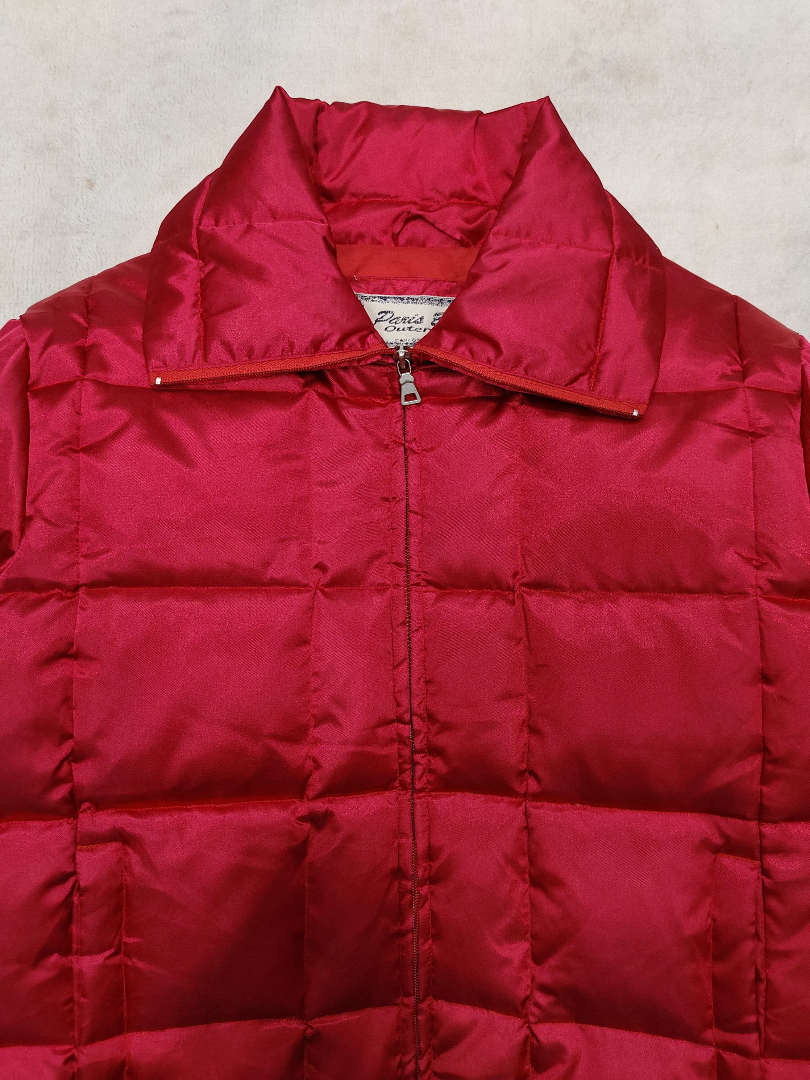 Japanese Brand SICK💥 Vtg Paris Blues Y2K Cropped Down Jacket Size L / US 10 / IT 46 - 2 Thumbnail