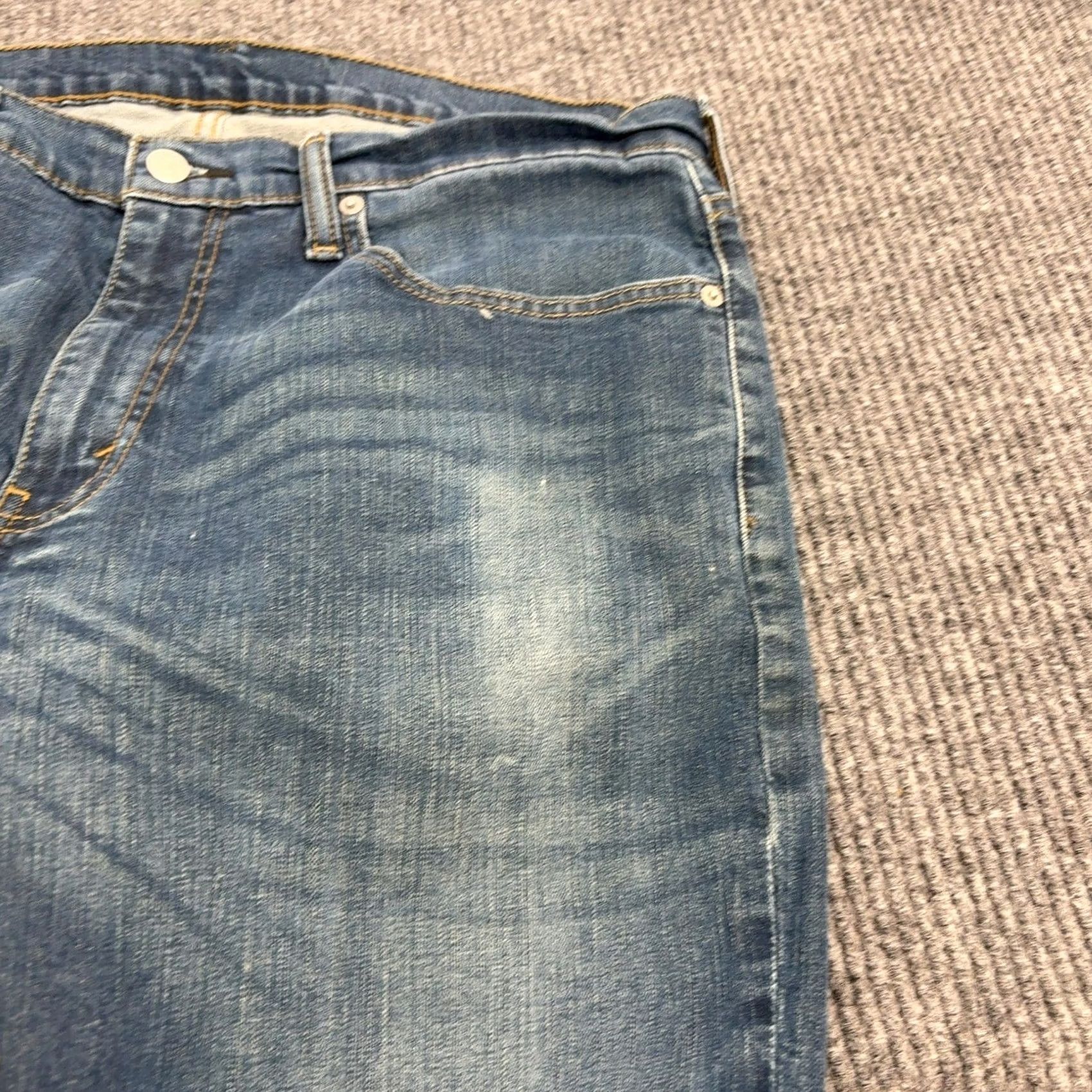 Levi's Levi's 559 Jeans Mens 38x30 Blue Relaxed Straight Cotton Stretch Denim Casual Size US 38 / EU 54 - 3 Thumbnail