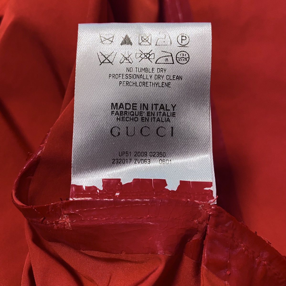 Gucci Gucci 2009 Red Polyester Trench Coat Water/Windproof Jacket Size XS / US 0-2 / IT 36-38 - 21 Thumbnail