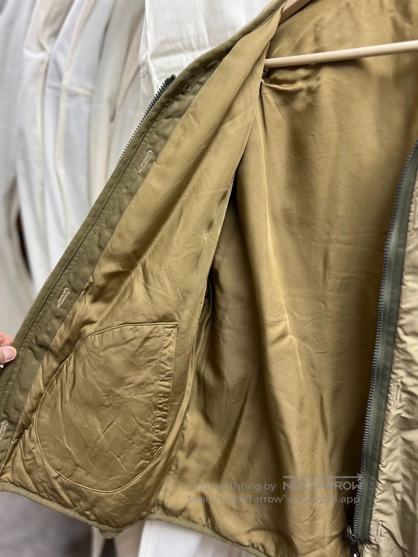 Visvim Beige Zip-Front Casual Jacket Size M. Size US M / EU 48-50 / 2 - 6 Thumbnail