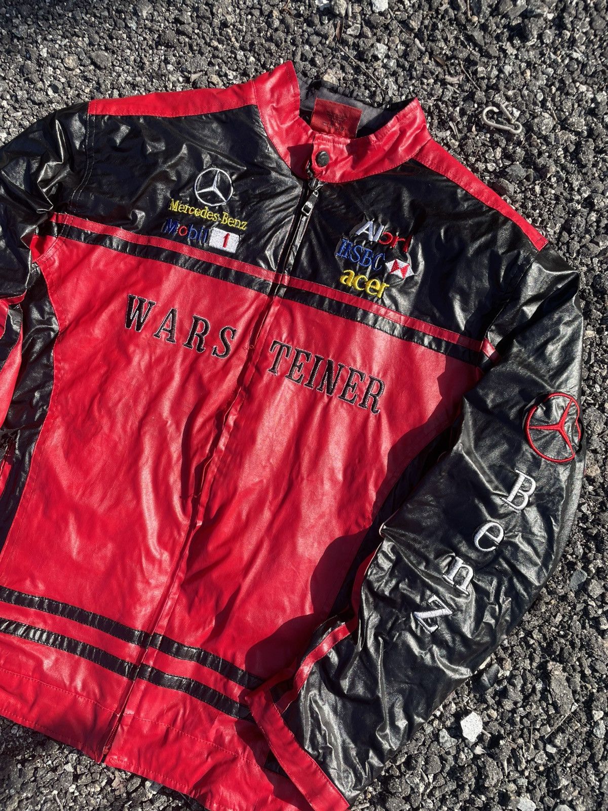 NASCAR Leather jacket mercedes Size US M / EU 48-50 / 2 - 2 Thumbnail