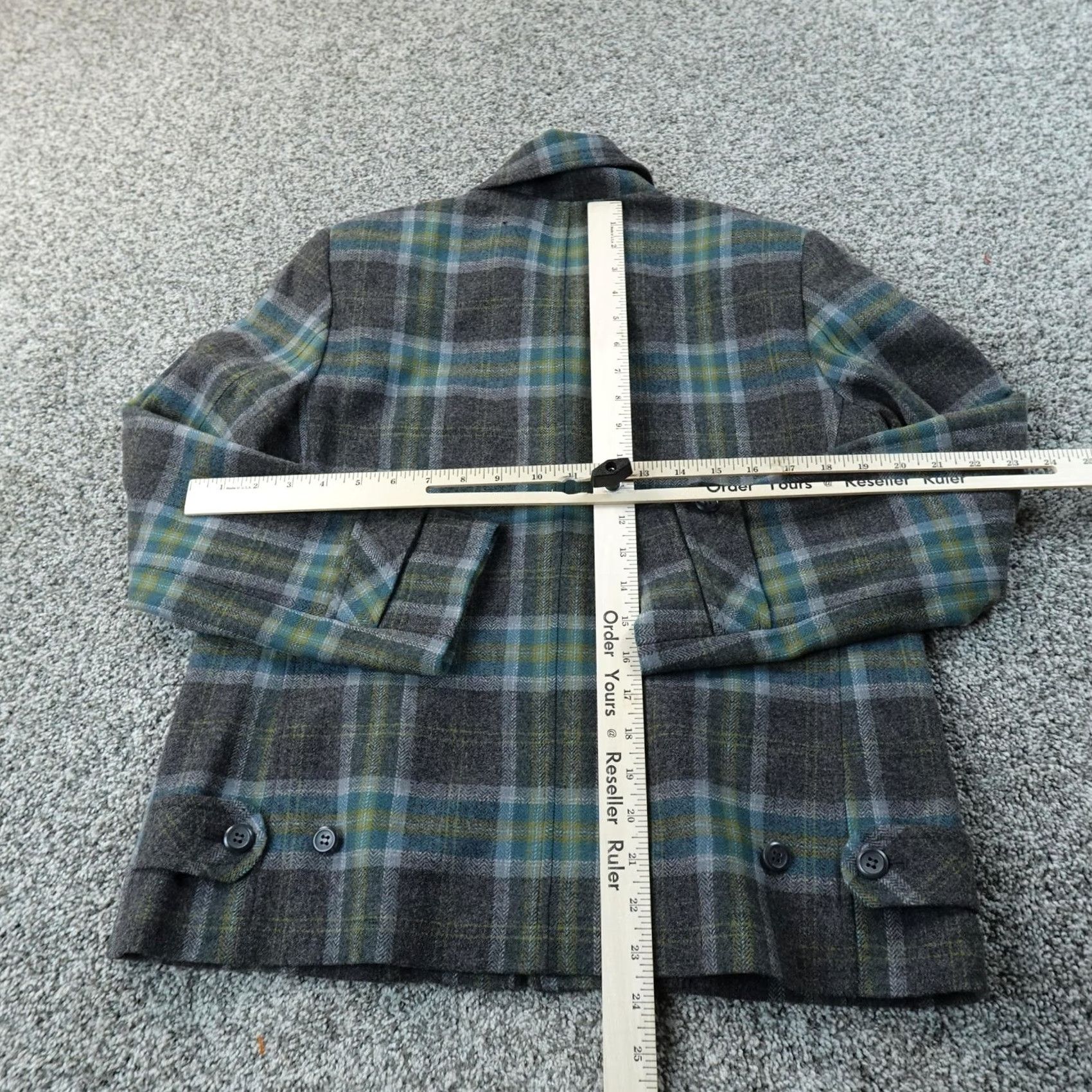 Pendleton Pendleton Jacket Womens M Gray Plaid Wool Full Zip Coat Outdoor Blazer Size M / US 6-8 / IT 42-44 - 7 Thumbnail