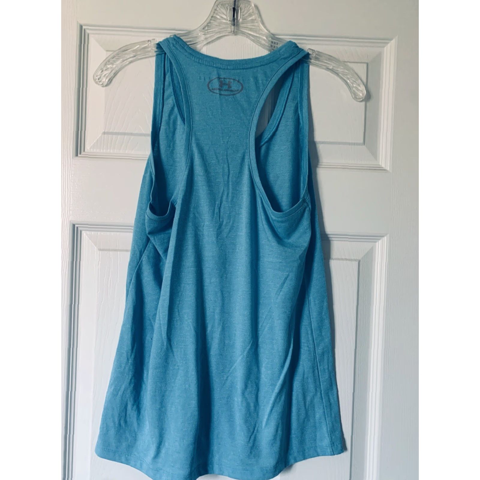 Under Armour Under Armour Threadborne Womens Light Blue Heather Racerback Active Tank Top XS Size XS / US 0-2 / IT 36-38 - 4 Thumbnail
