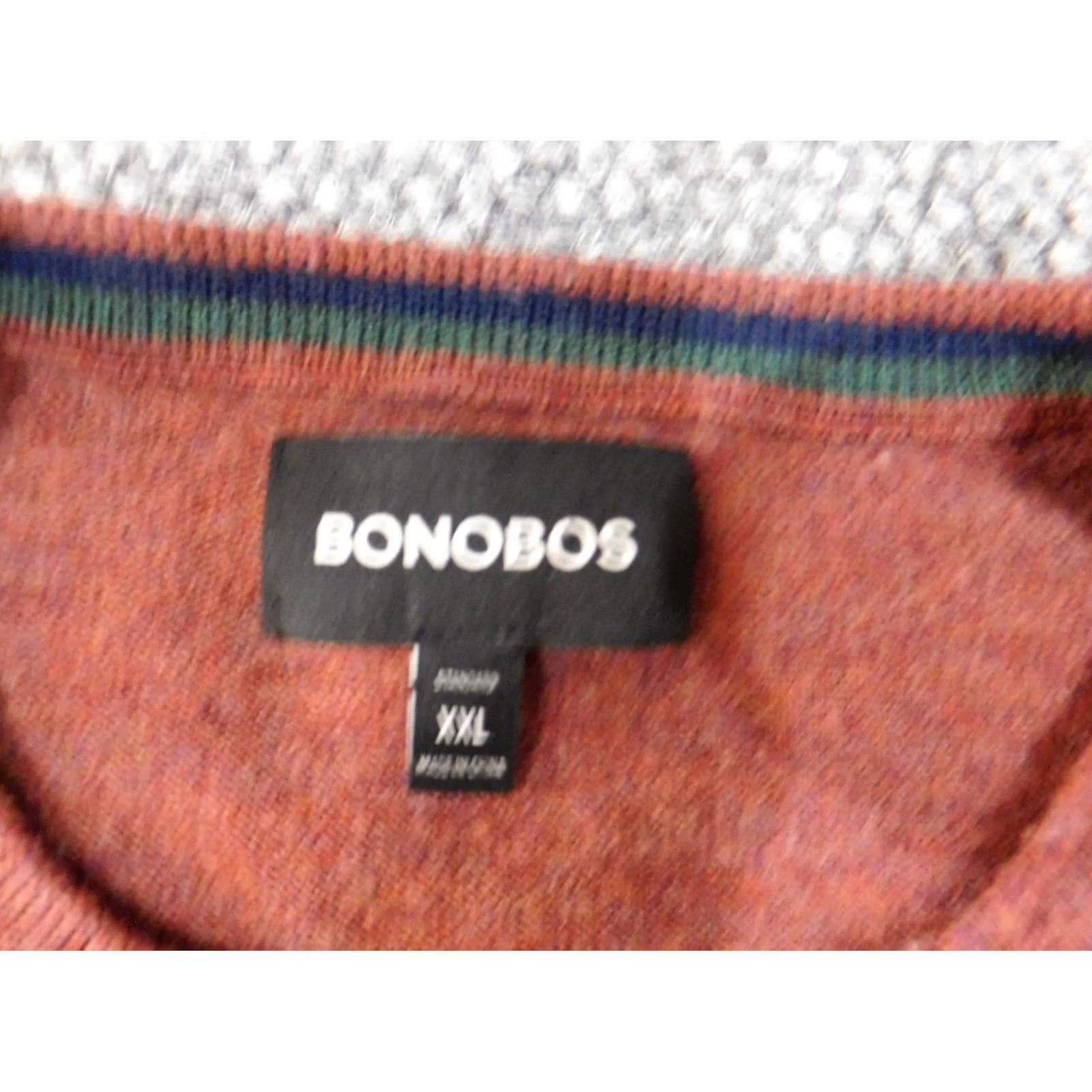 Bonobos Bonobos Sweater Mens 2XL Red Wool Pullover Crew Neck Knit Cable-Knit Regular Business Casual Size US XXL / EU 58 / 5 - 4 Thumbnail