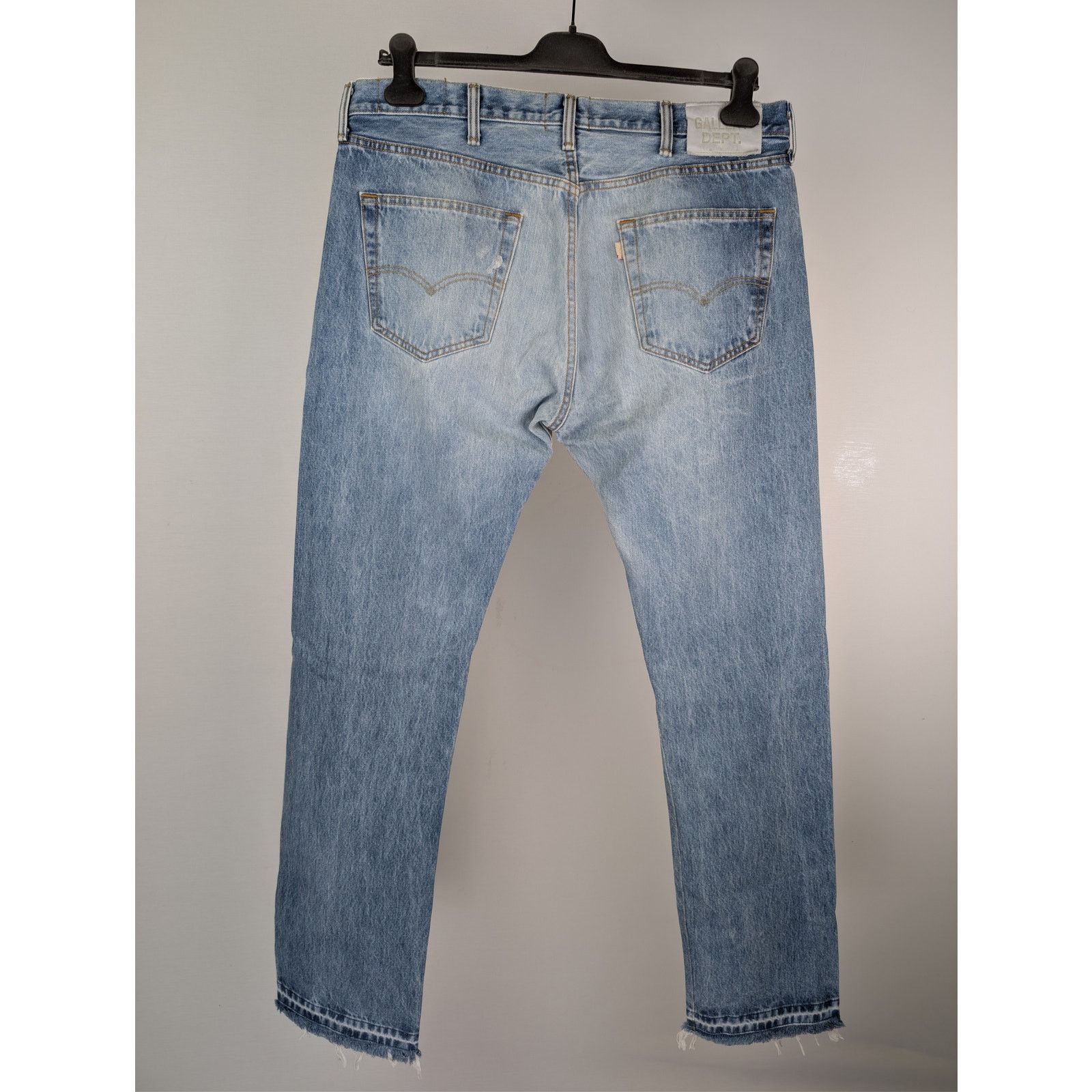 Gallery Dept. o1rshd1 Ken slim-fit paneled distressed denim jeans in blue Size US 36 / EU 52 - 11 Thumbnail
