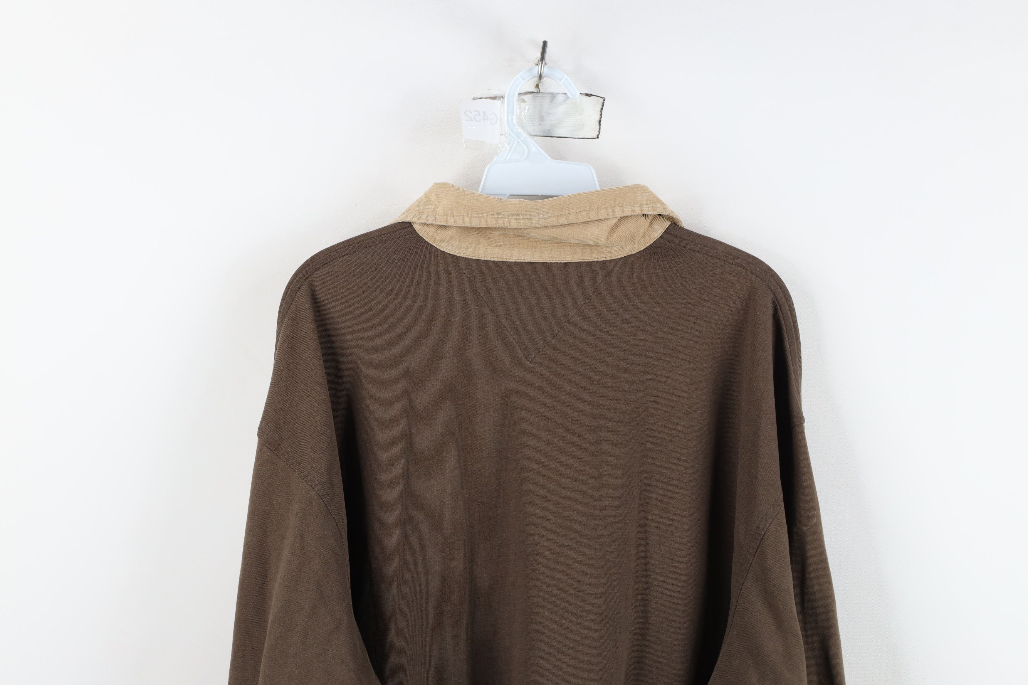 Tommy Hilfiger Vintage 90s Y2K Tommy Hilfiger Patch Long Sleeve Rugby Polo Size US XL / EU 56 / 4 - 14 Thumbnail