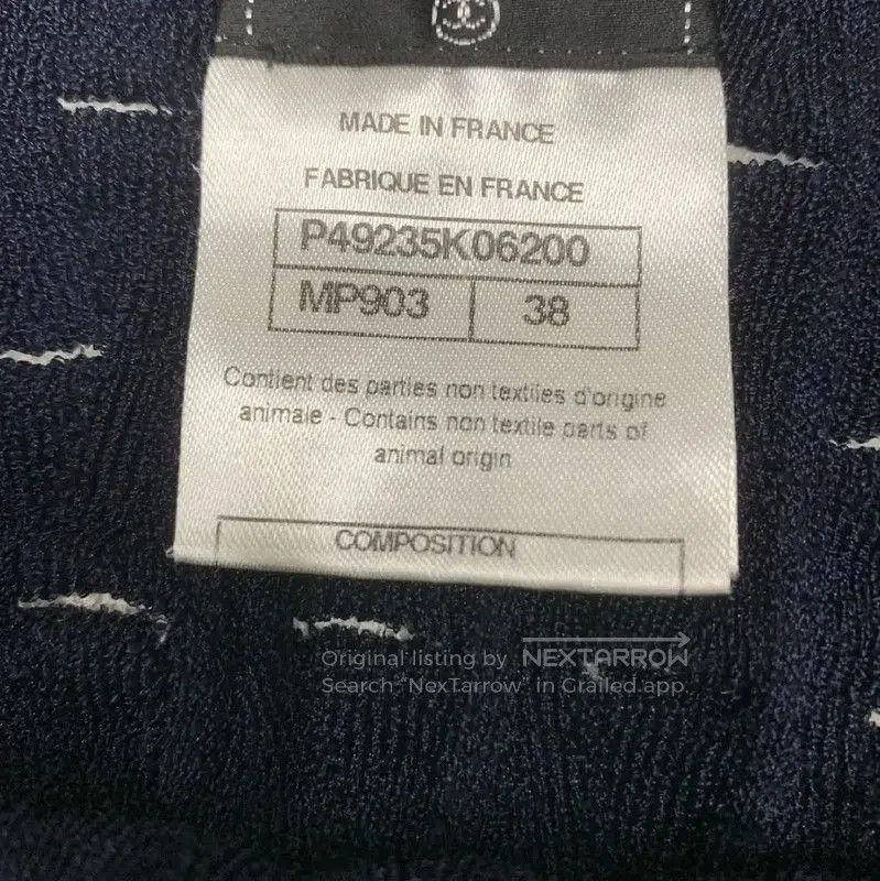 Chanel Chanel Deep Blue Cotton Women's T-Shirt . Size S / US 4 / IT 40 - 8 Thumbnail