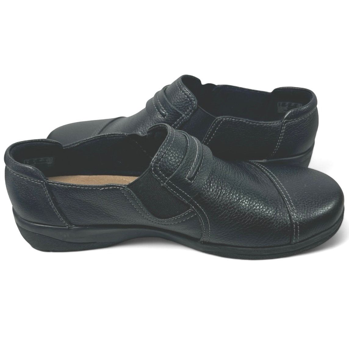 Clarks Clarks Cheyn Madi Black Leather Loafers Flats Womens 8.5 Size US 8.5 / IT 38.5 - 4 Thumbnail