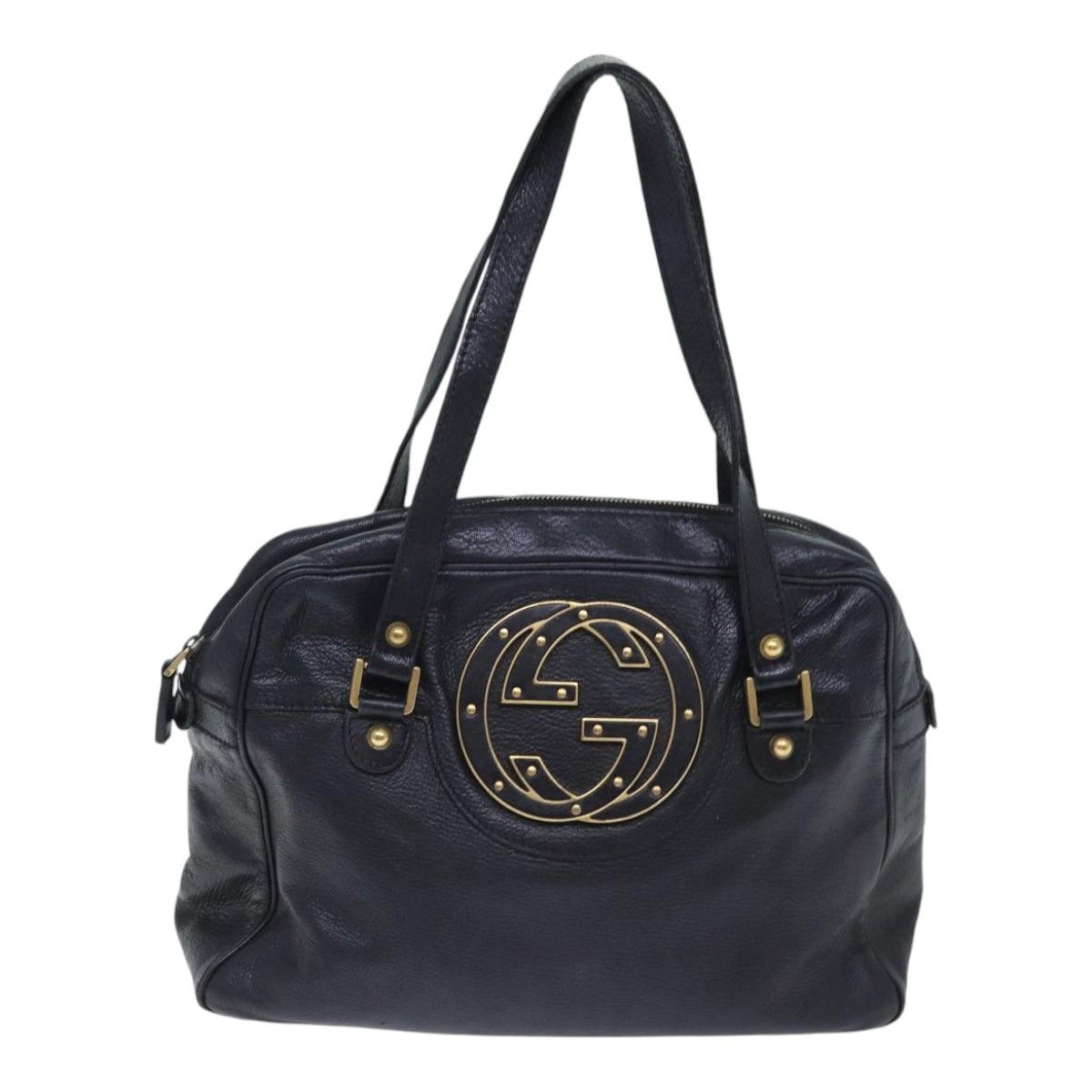 Gucci Interlocking G Black Leather Shoulder Bag (Pre-Owned) Size ONE SIZE - 1 Thumbnail