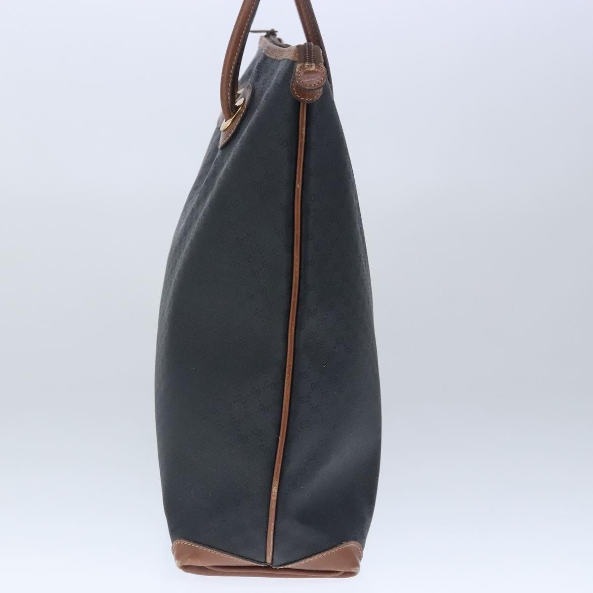 Gucci GUCCI Micro GG Canvas Hand Bag Pvc Leather Black Brown Size ONE SIZE - 5 Thumbnail