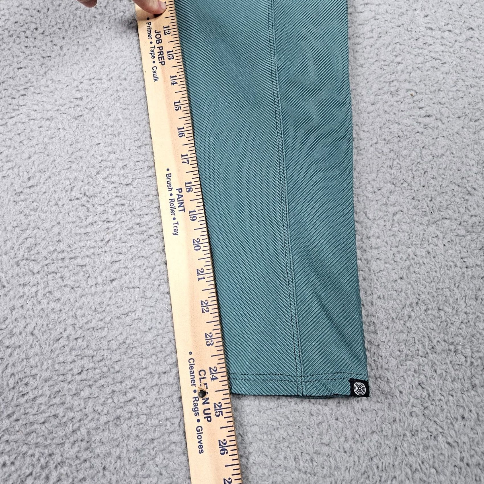 Vintage Onzie Women’s Ribbed High waisted Green Leggings S/M Size 28" / US 6 / IT 42 - 5 Thumbnail
