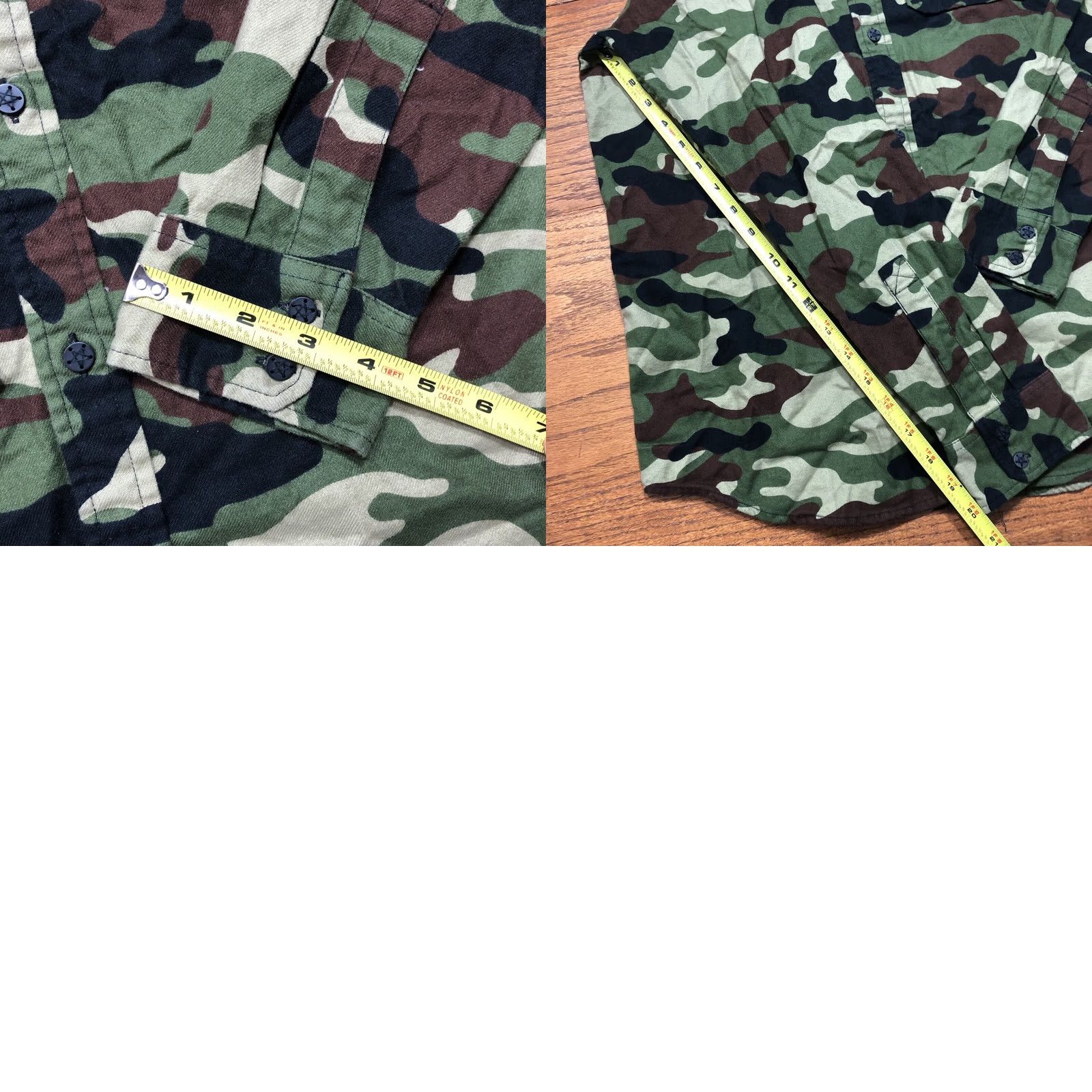 Vintage Lurking Class Panther Camo Hooded Button Front Long Sleeve Shirt Mens Medium Green Size US M / EU 48-50 / 2 - 9 Thumbnail
