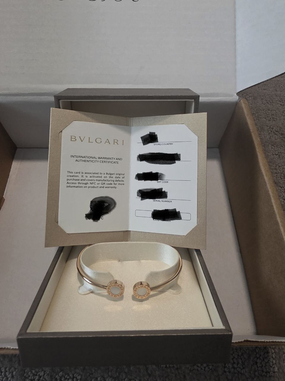 Bvlgari Bvlgari 18 kt rose gold bracelet with mother of pearl cuff Size ONE SIZE - 5 Thumbnail