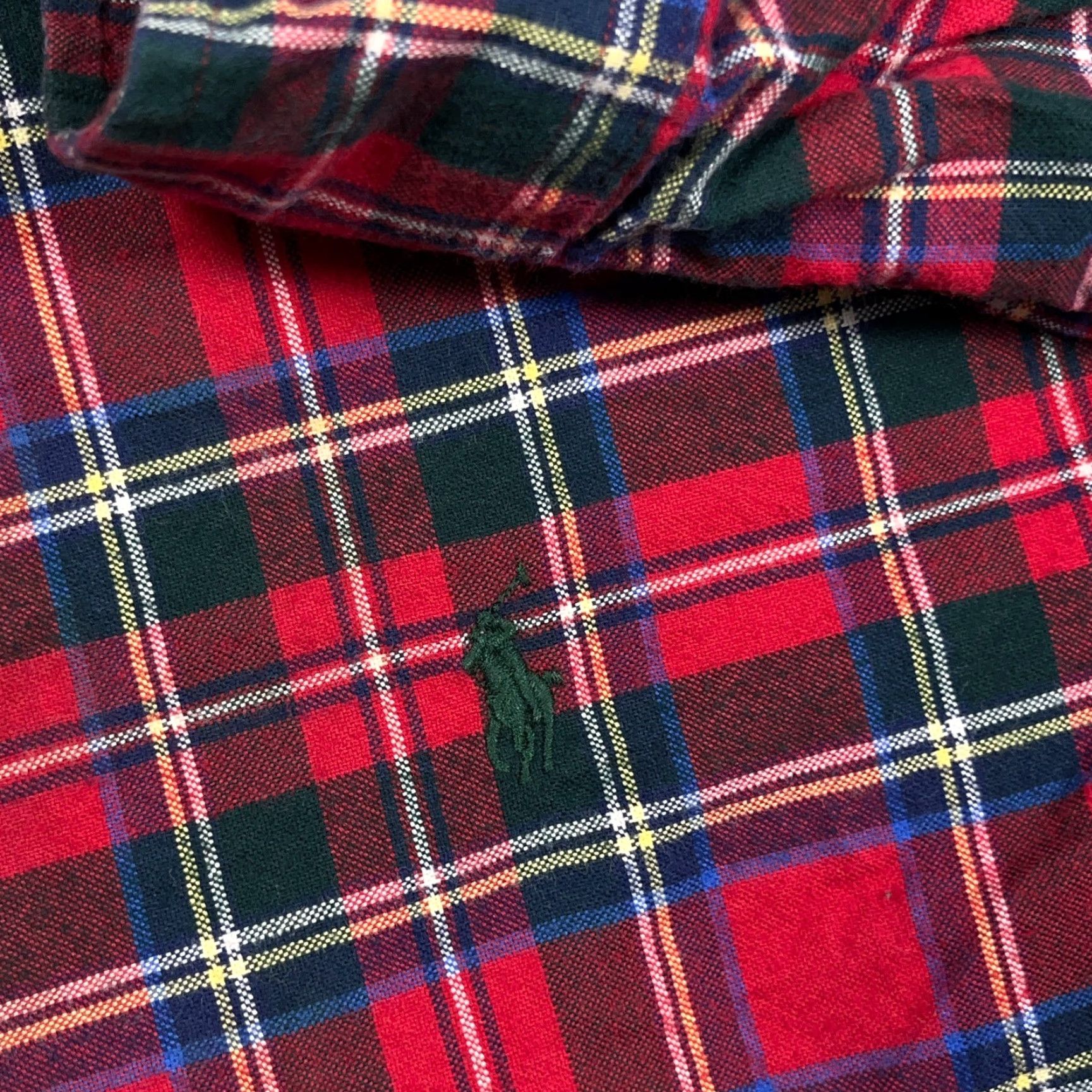 Ralph Lauren Ralph Lauren Button-Up Shirt Men XL Plaid Red Green Oxford Cloth Custom Fit Shirt Size US XL / EU 56 / 4 - 6 Thumbnail