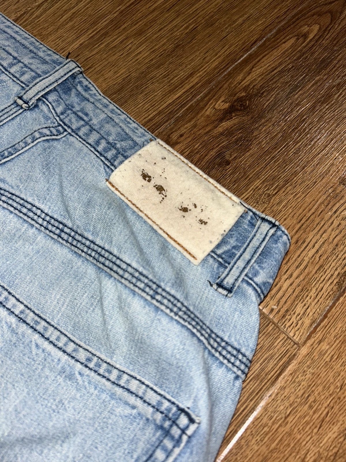 Marithe + Francois Girbaud Marithe Francois Girbaud Stone Washed Baggy Faded Blue Jeans Size 30" / US 8 / IT 44 - 13 Thumbnail