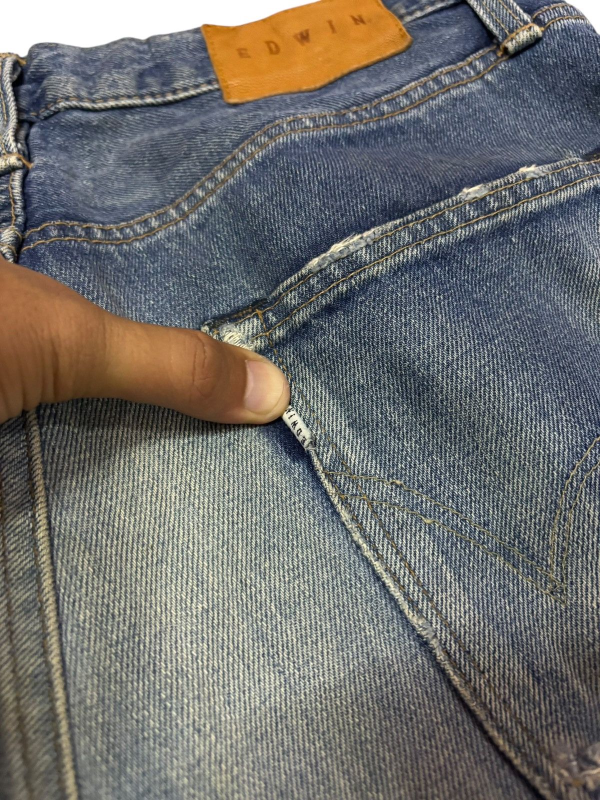 Vtg Edwin Japan 503 Distressed Jeans