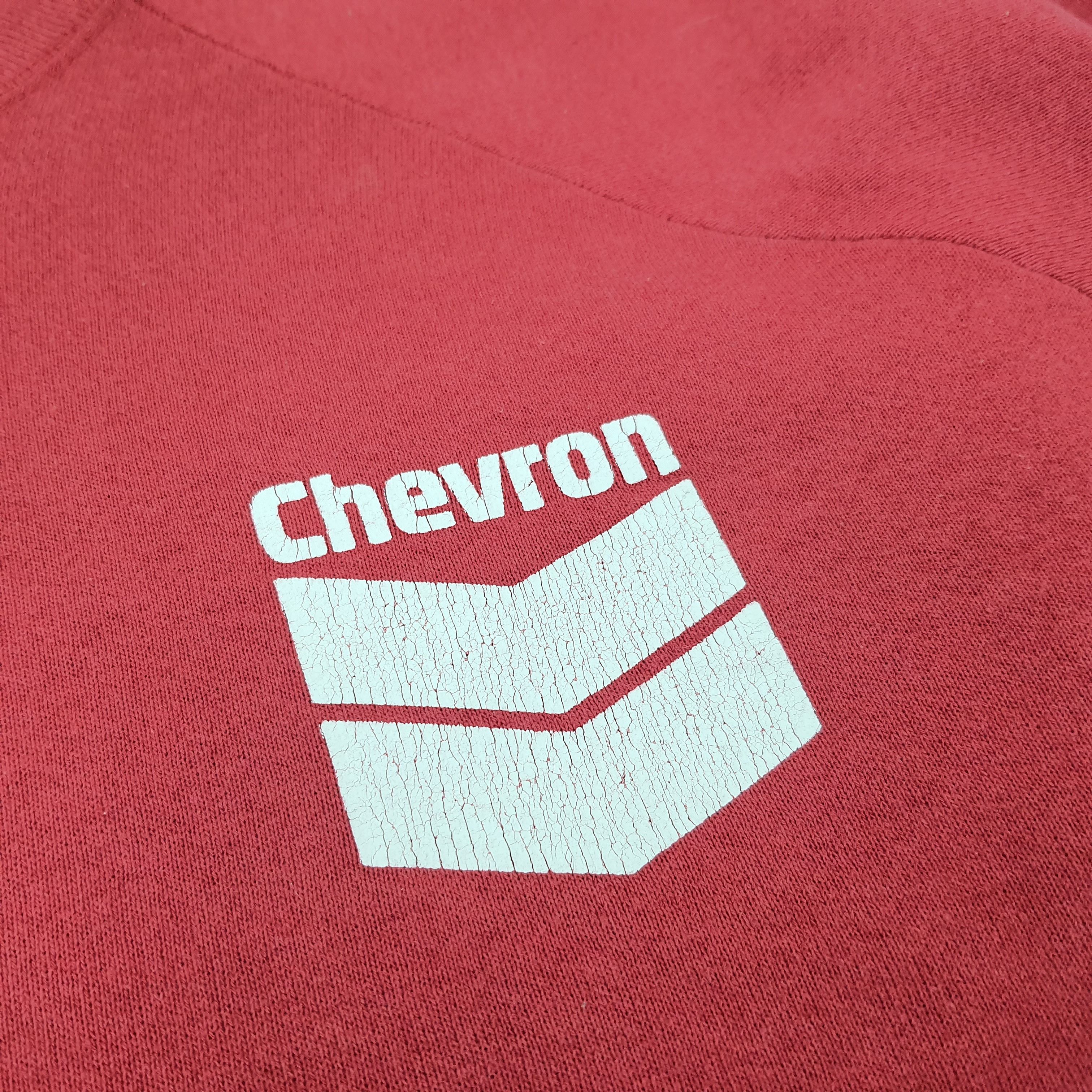 Petrol Industries Vintage 90's CHEVRON American Petroleum Sweatshirts C257N6 Size US XL / EU 56 / 4 - 2 Thumbnail