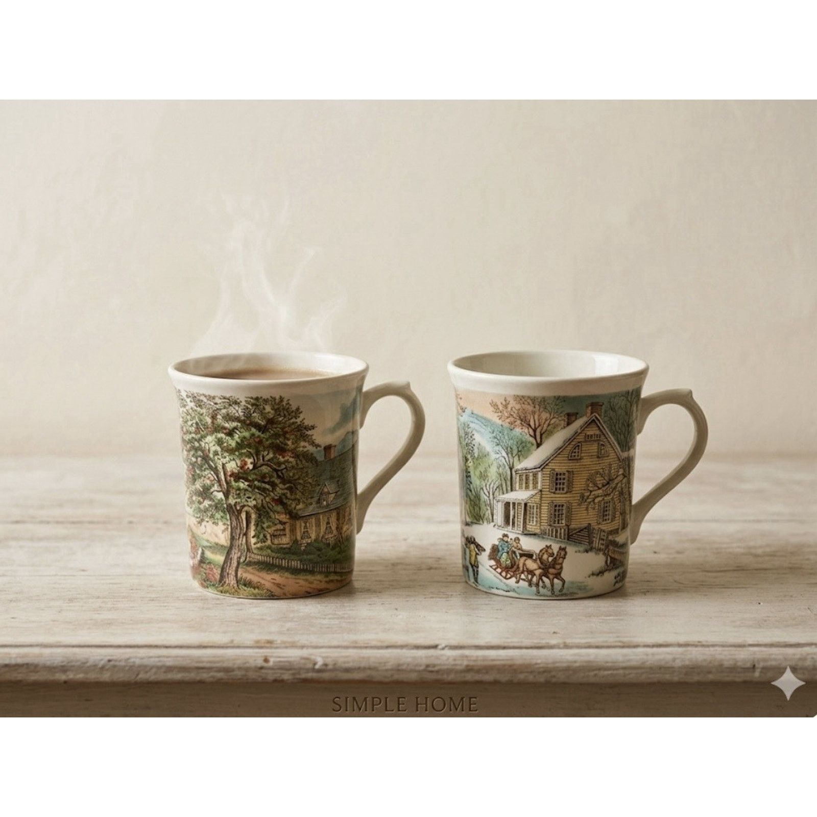 Other Vintage Johnson Brothers Winter Seasons Coffee Cup Mug, Size ONE SIZE - 1 Thumbnail