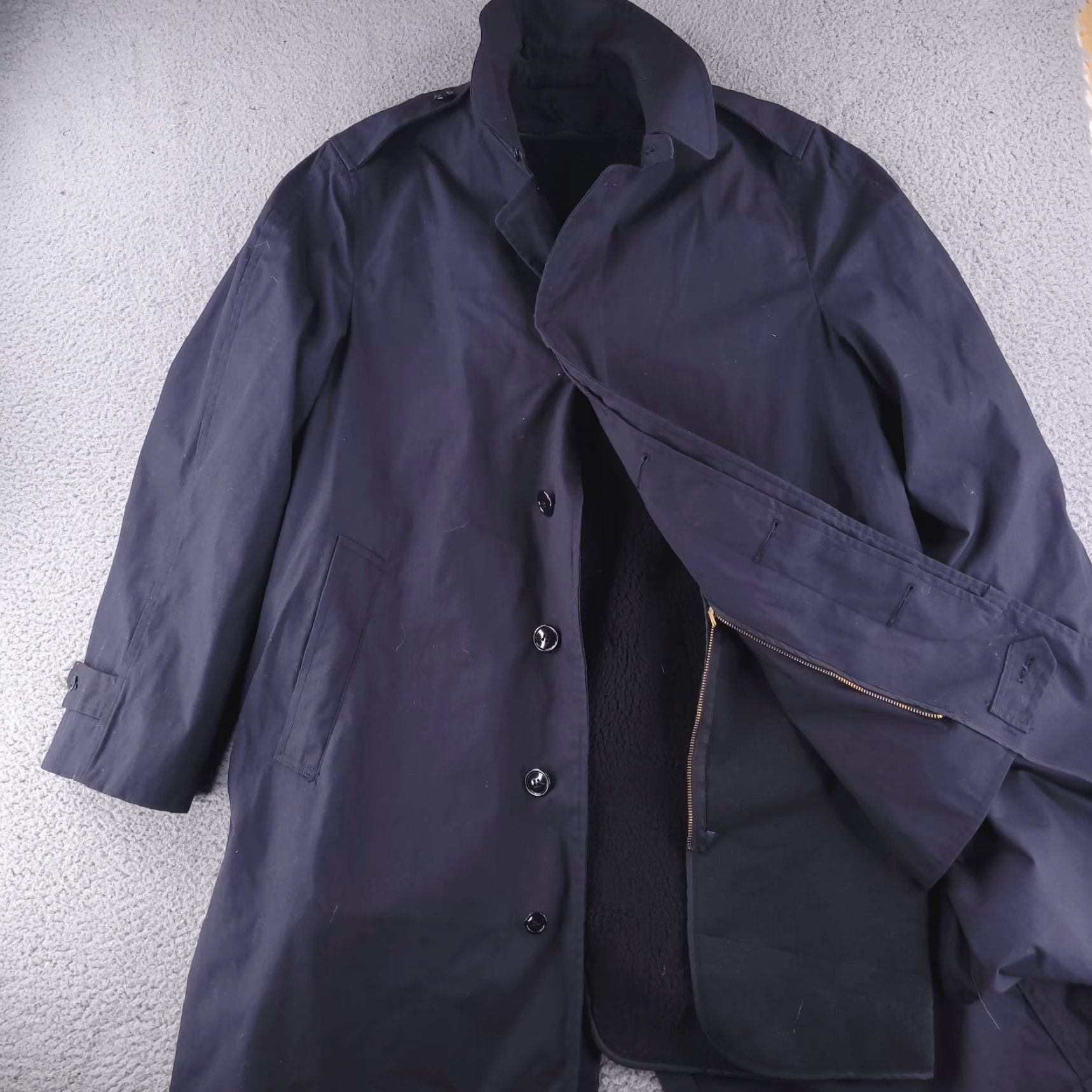 Vintage Defense Logistics Coat Mens 40 Blue Quarterdeck Collection Parka with LINER Militaria Navy Blue Mens Coat 40? Size US XXS / EU 40 - 2 Thumbnail