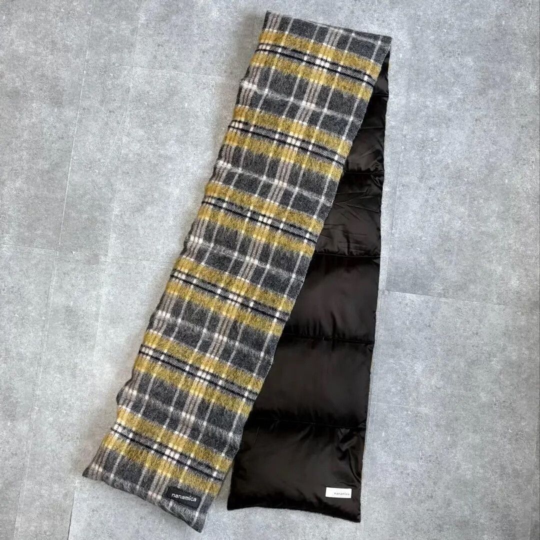 Nanamica nanamica scarf plaid black and yellow Size ONE SIZE - 1 Thumbnail