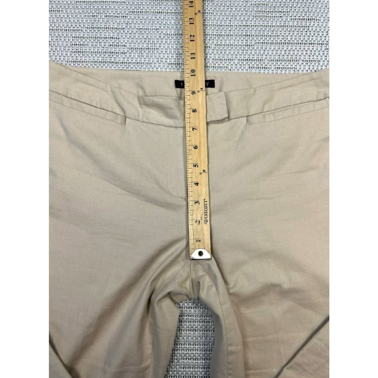 Theory Theory Dress Pants Womens 8 Khaki Beige Slim Shirt Pants Women Dress Pants Slim Bl Size 30" / US 8 / IT 44 - 4 Thumbnail