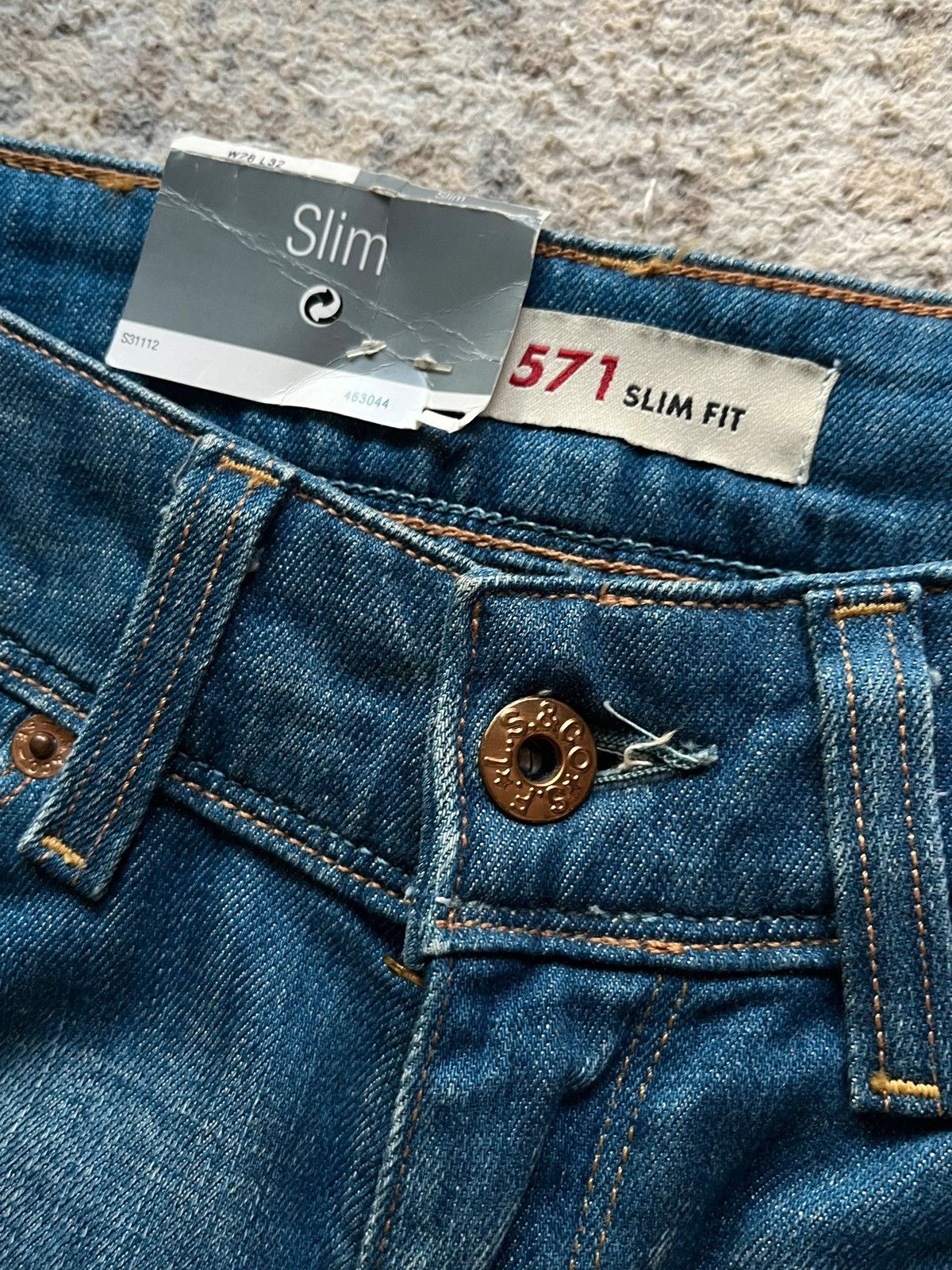 Levi's Levi’s 517 Slim Fit Sz W 28 L 32 Deadstock Denim Jeans Size 30" / US 8 / IT 44 - 3 Thumbnail