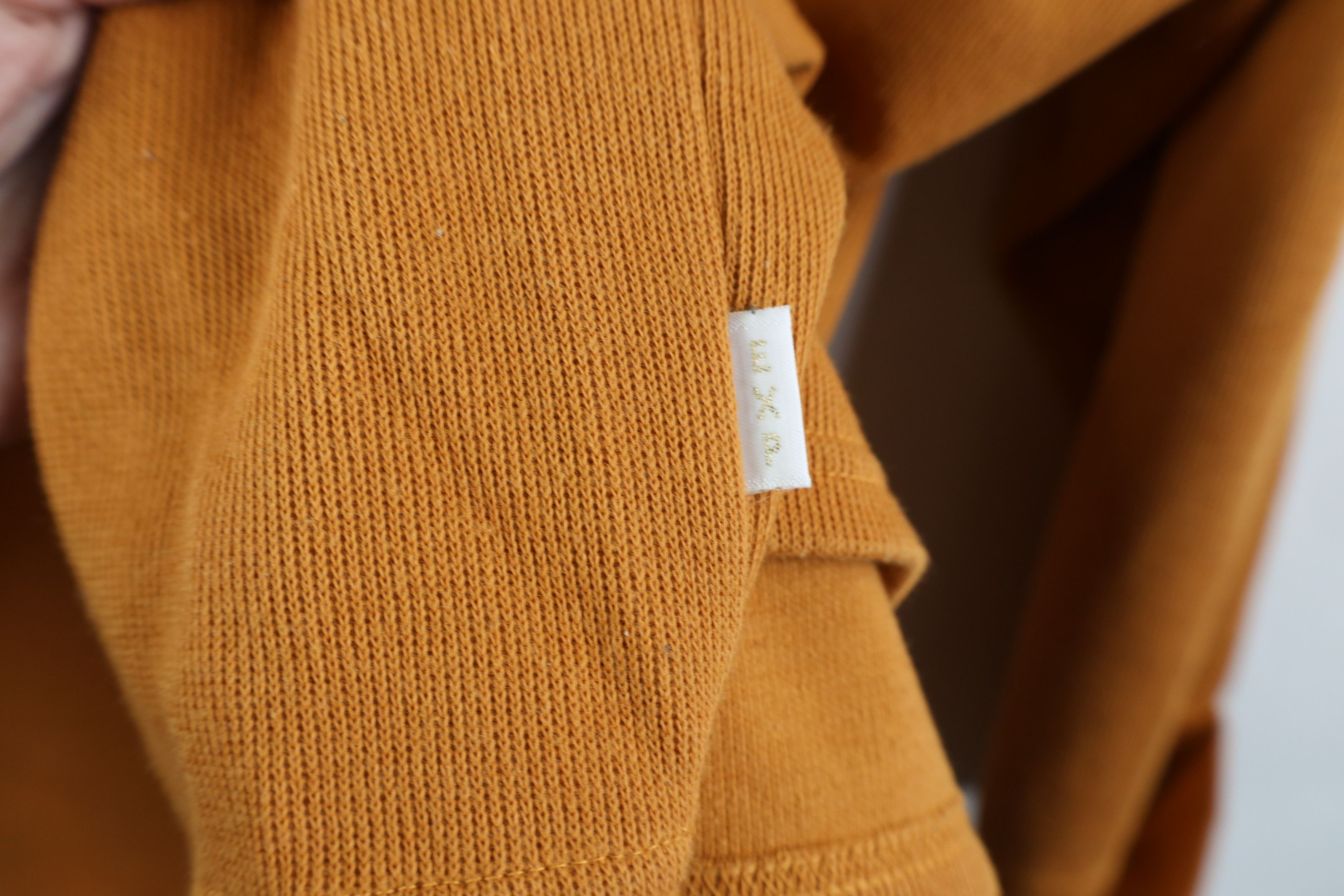 Express × Vintage Vintage 90s Express Ribbed Knit 3/4 Sleeve T-Shirt Orange Size XL / US 12-14 / IT 48-50 - 8 Thumbnail