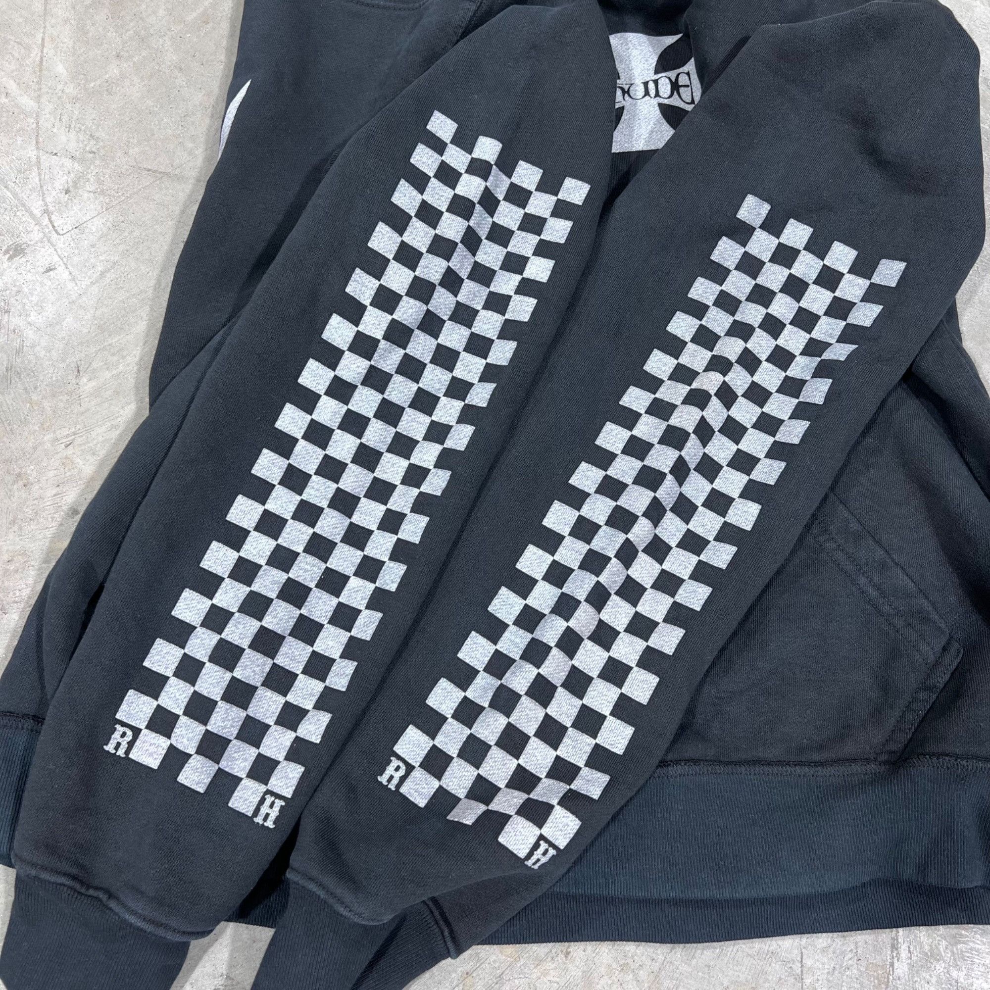 Rhude NEW RHUDE CLASSIC CHECKERS BLACK HOODIE SZ MEDIUM Size US M / EU 48-50 / 2 - 7 Thumbnail